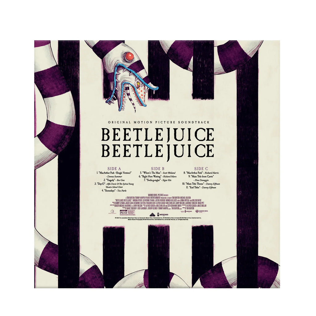 BEETLEJUICE BEETLEJUICE (OST): Limited Lime Green & Purple Hand Pour Coloured Vinyl 2LP