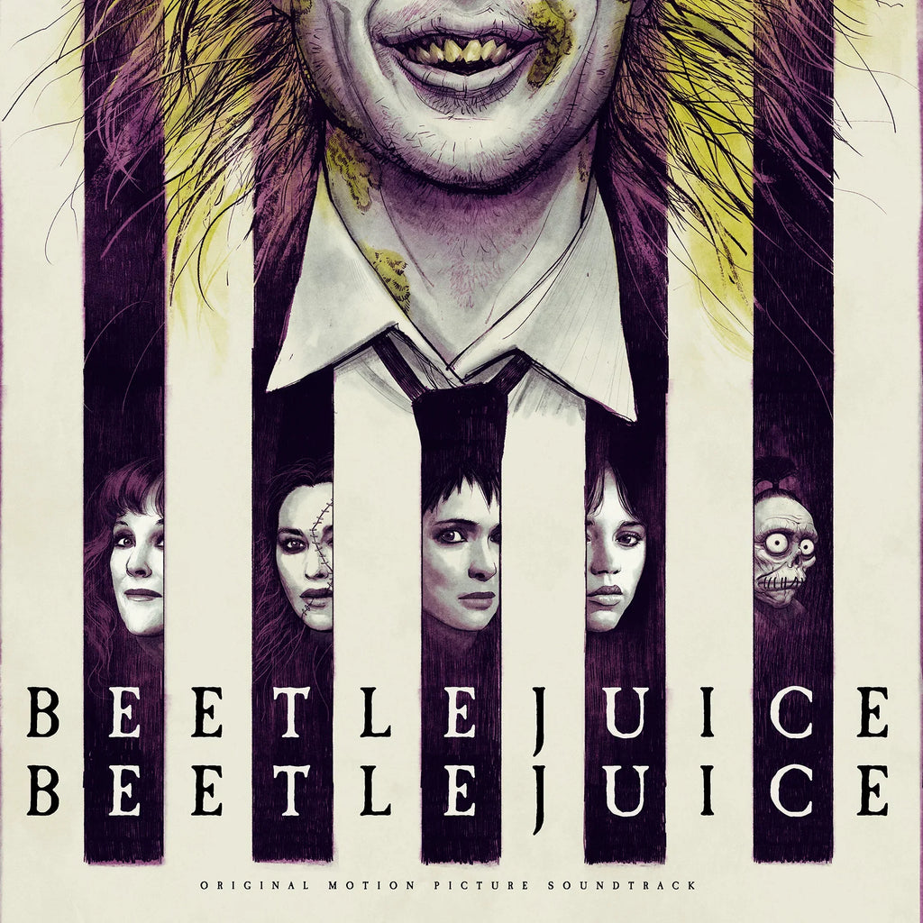 BEETLEJUICE BEETLEJUICE (OST): Limited Lime Green & Purple Hand Pour Coloured Vinyl 2LP