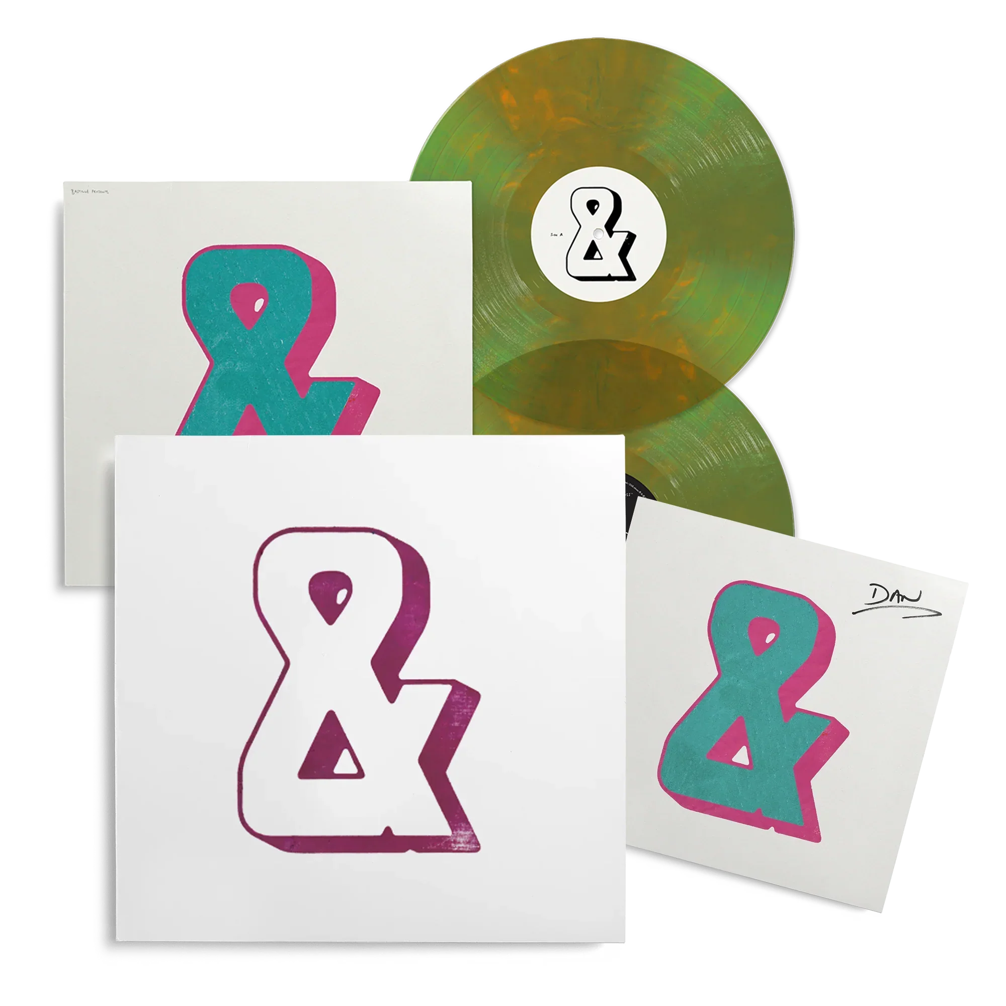&: Limited Recycled Colour Vinyl 2LP, Hand Printed Collectors Artwork + Signed Art Card