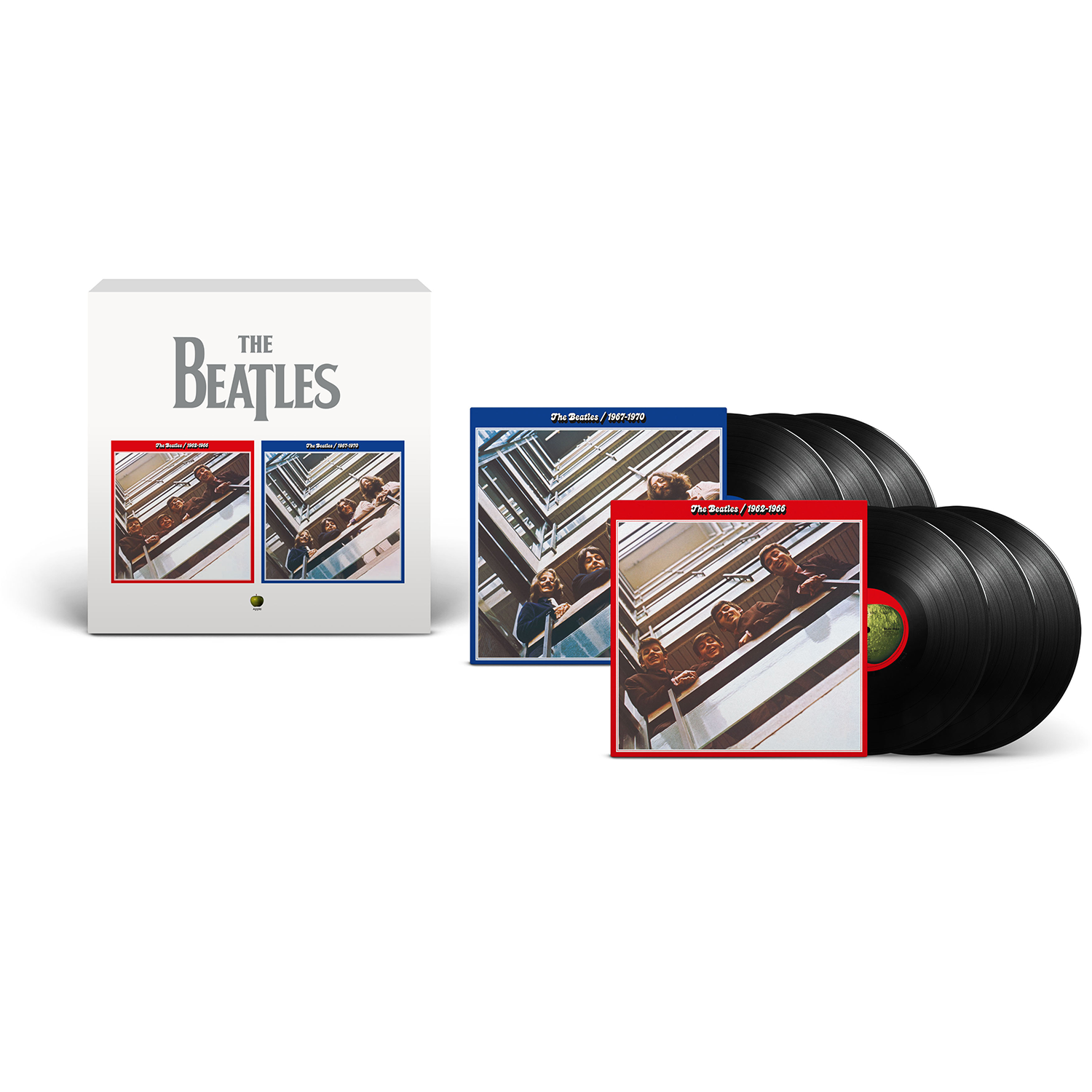 The Beatles 1962–1966 & The Beatles 1967-1970 (2023 Edition) 6LP Black Red & Blue Albums