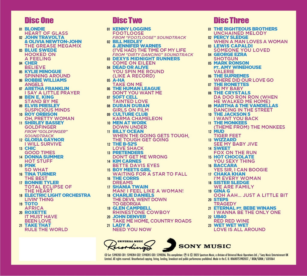 The Best Car Songs Album In The World… Ever! 3CD