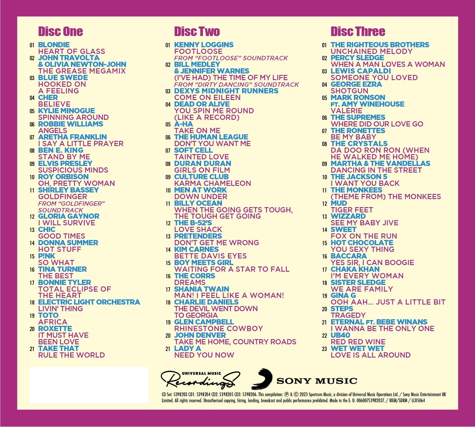 The Best Car Songs Album In The World… Ever! 3CD