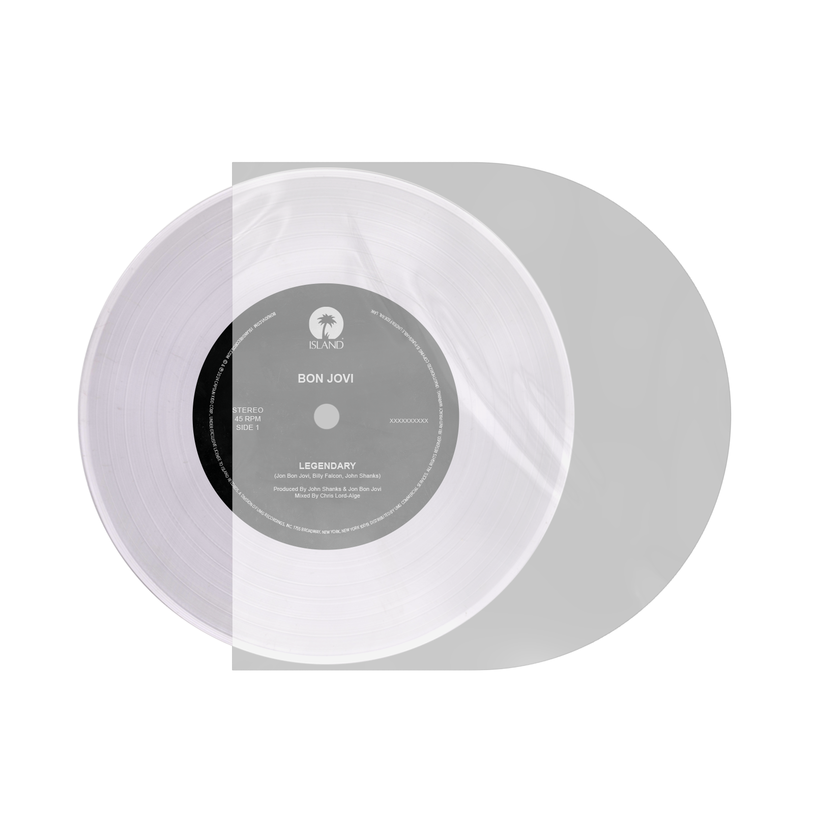 Legendary CLEAR 7” VINYL (LIMITED EDITION)