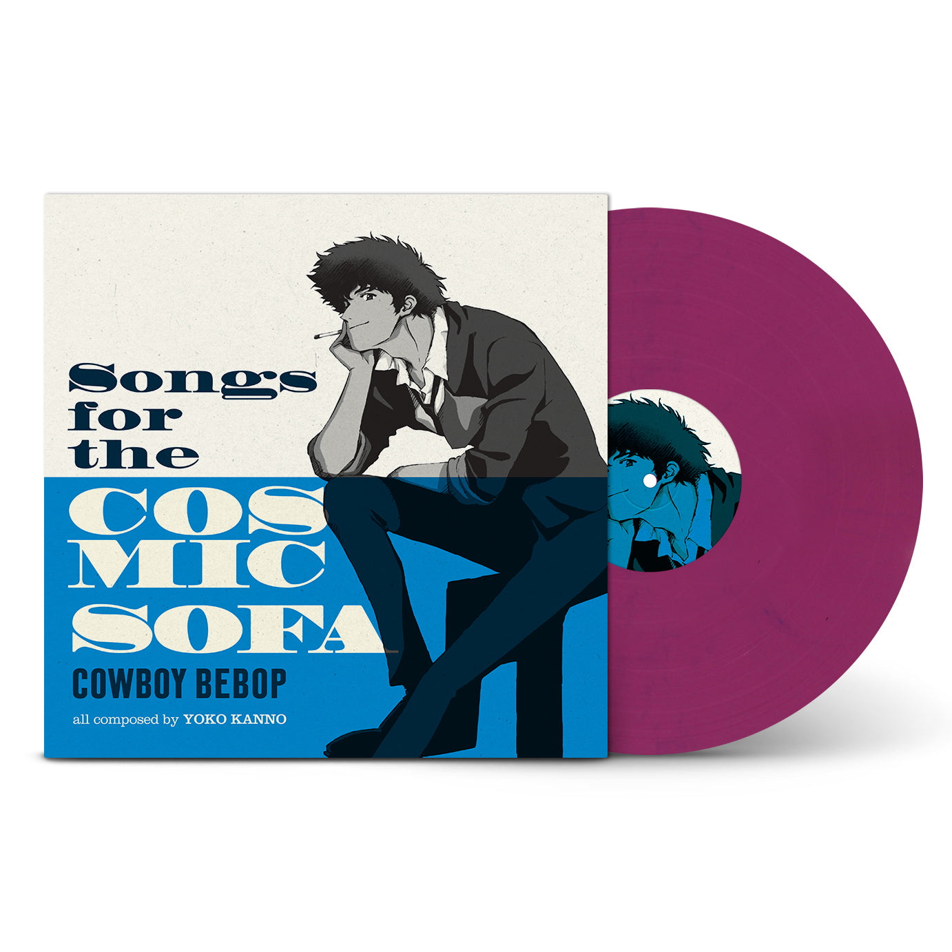 COWBOY BEBOP  - Songs for the Cosmic Sofa: Pink & Dark Blue Marbled Vinyl LP