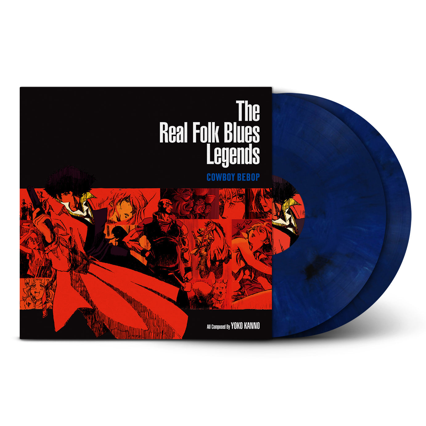 COWBOY BEBOP - The Real Folk Blues Legends: Dark Blue Marbled Vinyl 2LP