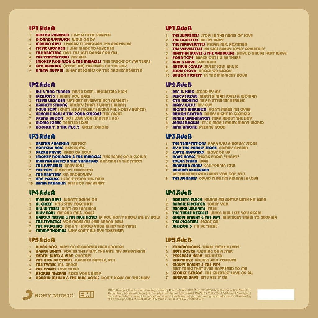 NOW Presents…Classic Soul (5LP)