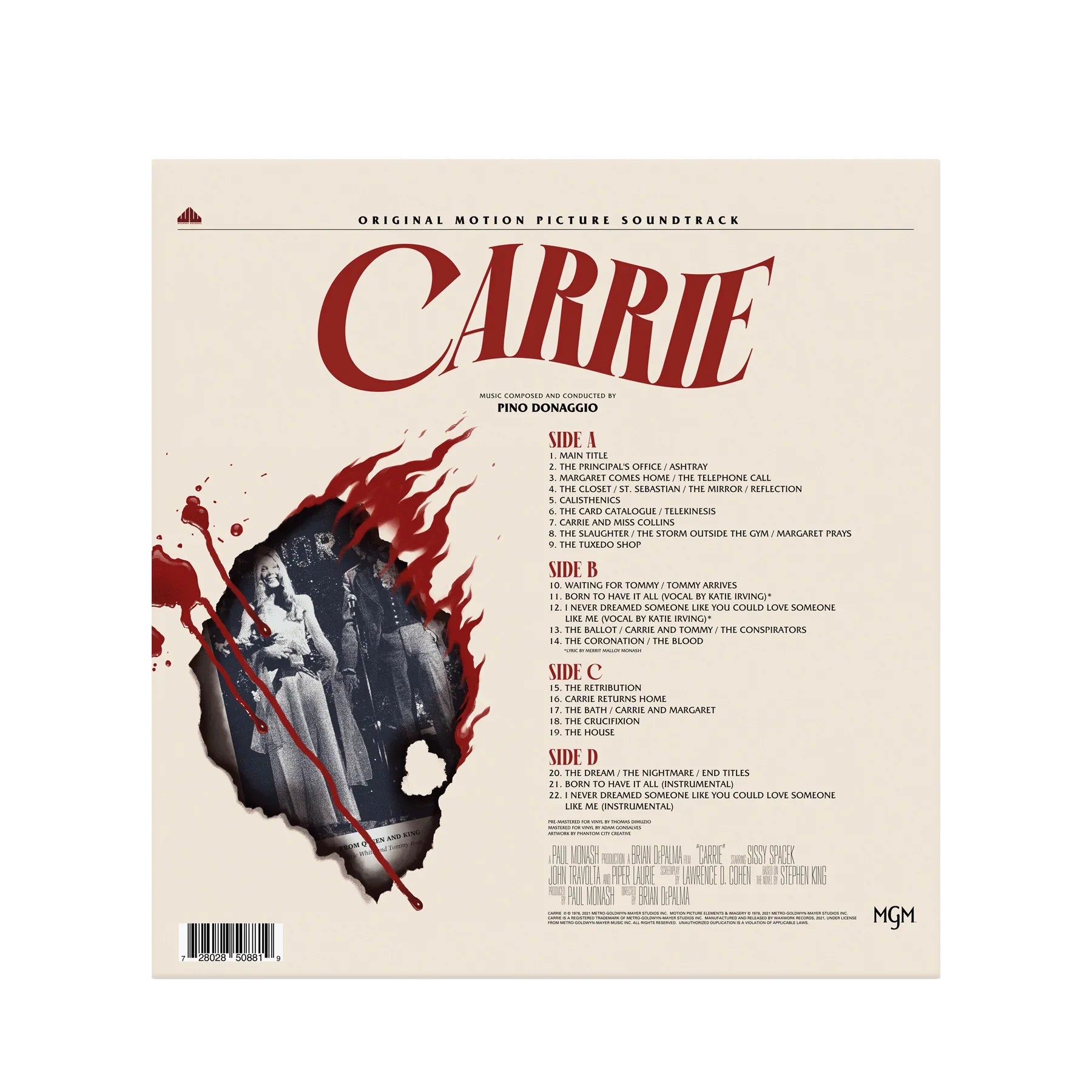 Carrie (OST): Limited Orange Smoke Vinyl 2LP