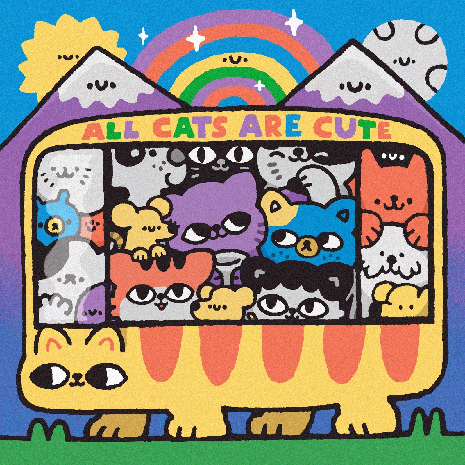 All Cats Are Cute: Cloudy Blue Vinyl LP