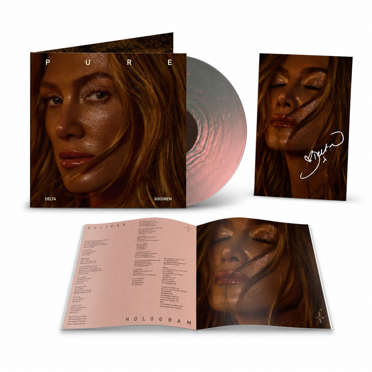 Pure: Pearl Vinyl LP + Signed Art Card Bundle