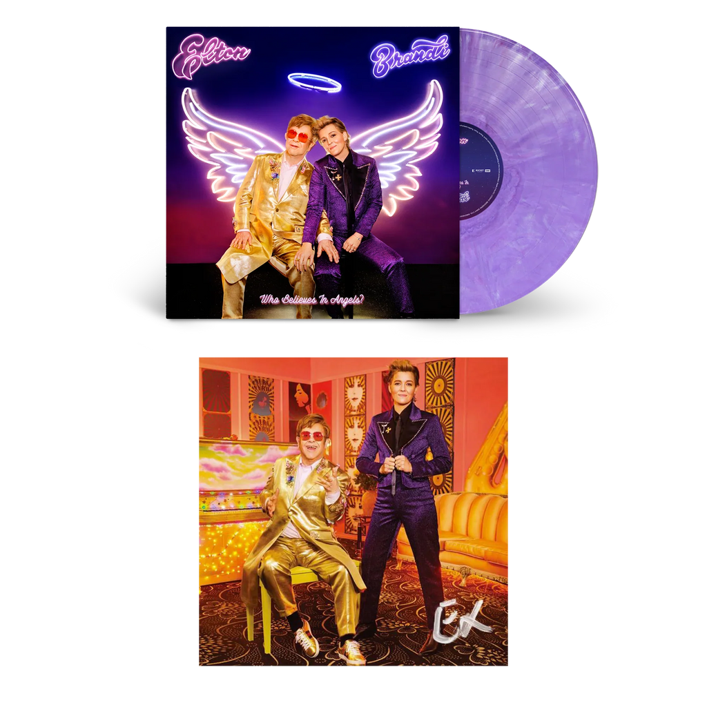 Who Believes In Angels? Store Exclusive Purple Marble Vinyl + Signed Art Card Bundle