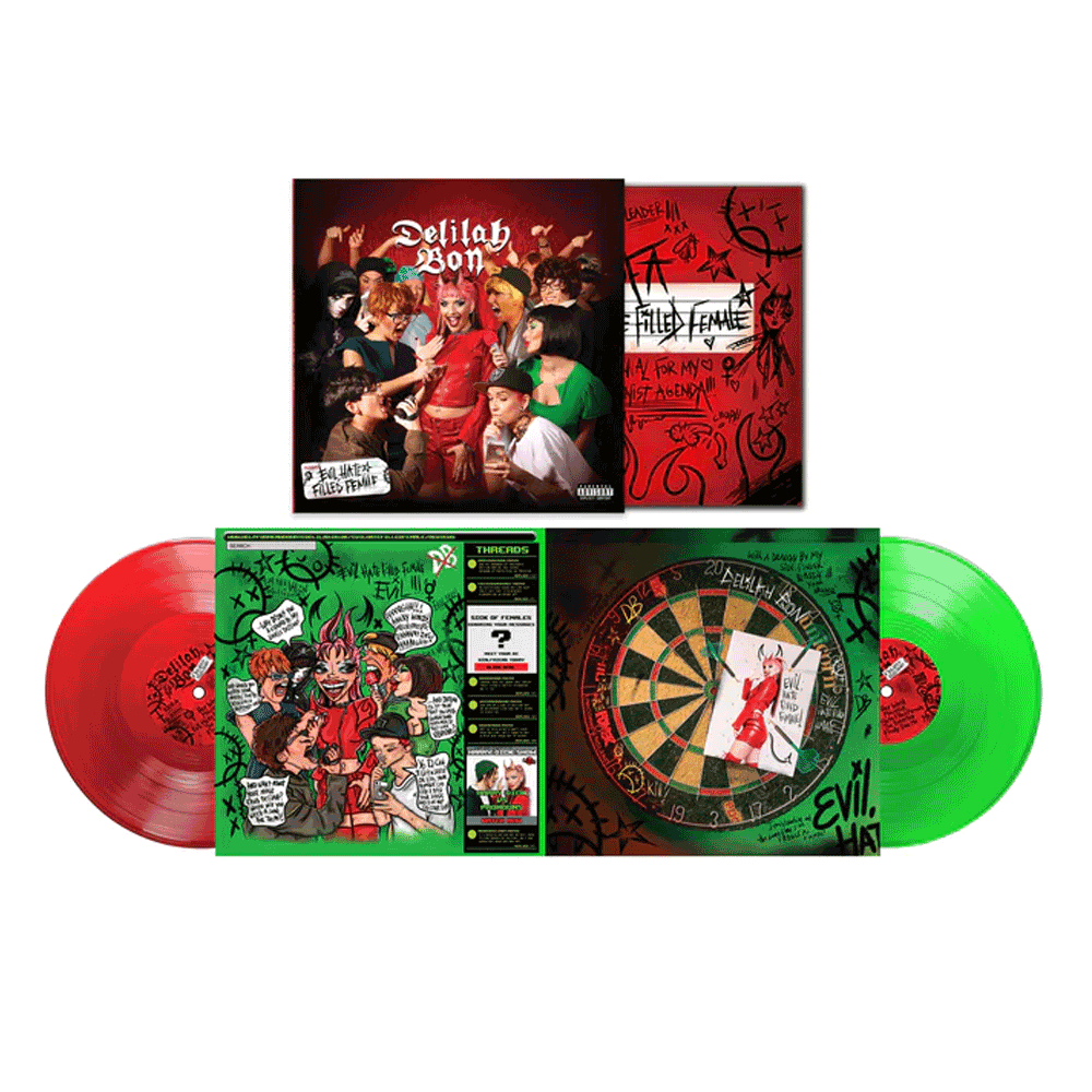 Evil, Hate Filled Female: Limited Red & Neon Green Vinyl 2LP