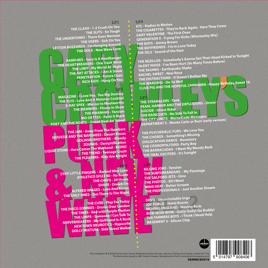 Gary Crowley's Punk and New Wave 2: Limited Edition Signed 6LP Vinyl Box Set