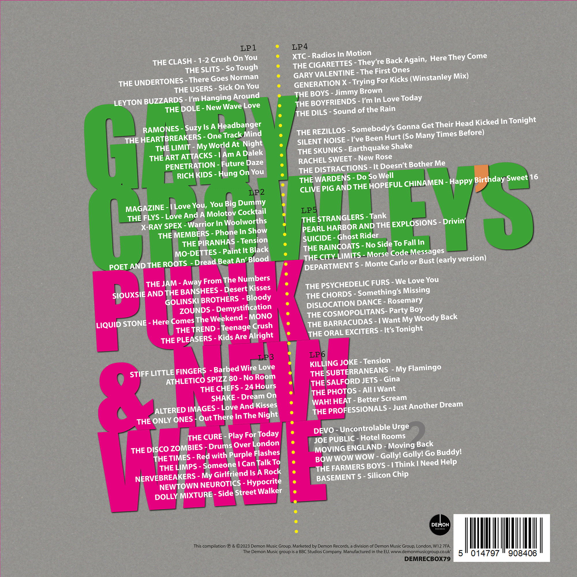 Gary Crowley's Punk and New Wave 2: Limited Edition Signed 6LP Vinyl Box Set