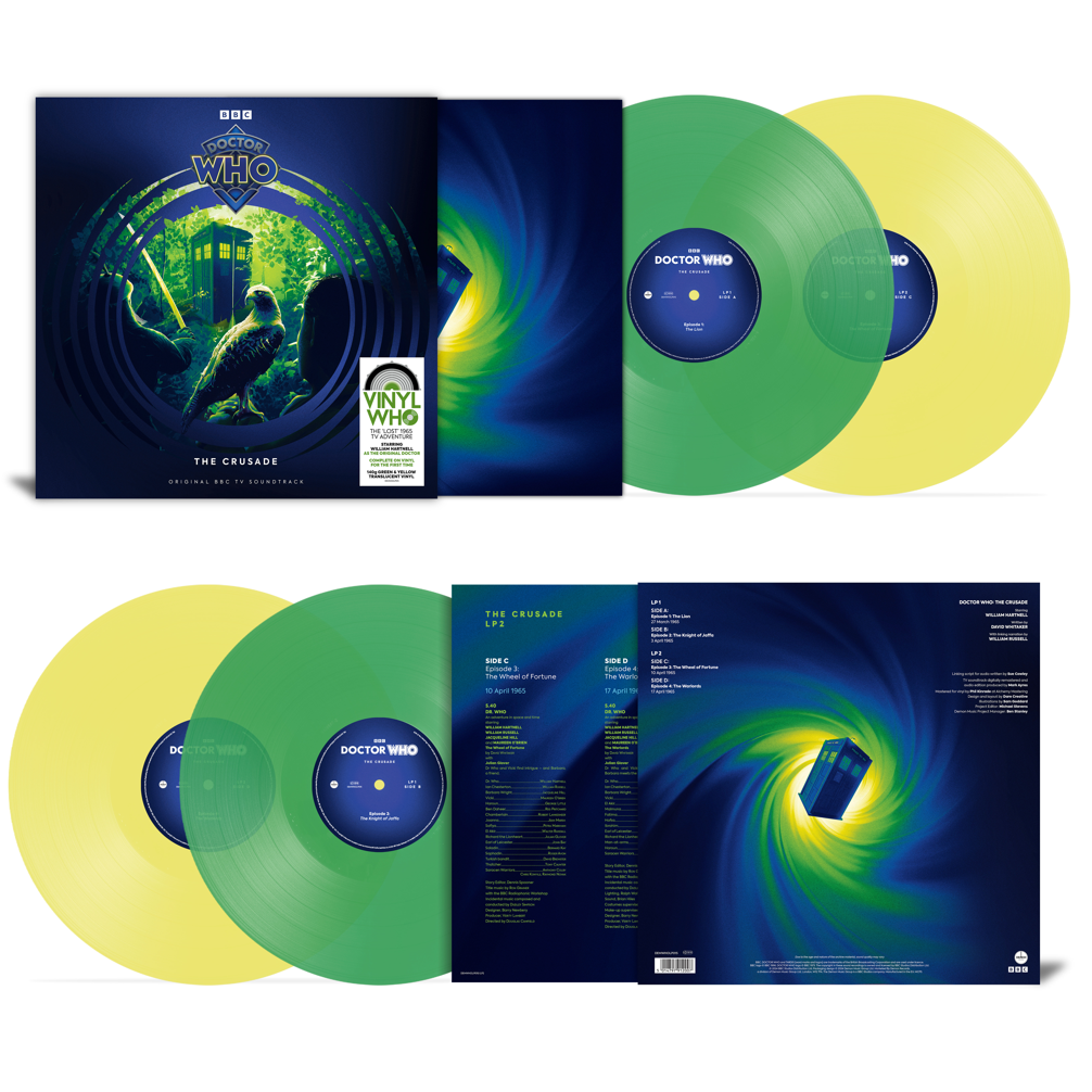 Doctor Who - The Crusade: Translucent Green & Yellow Vinyl 2LP