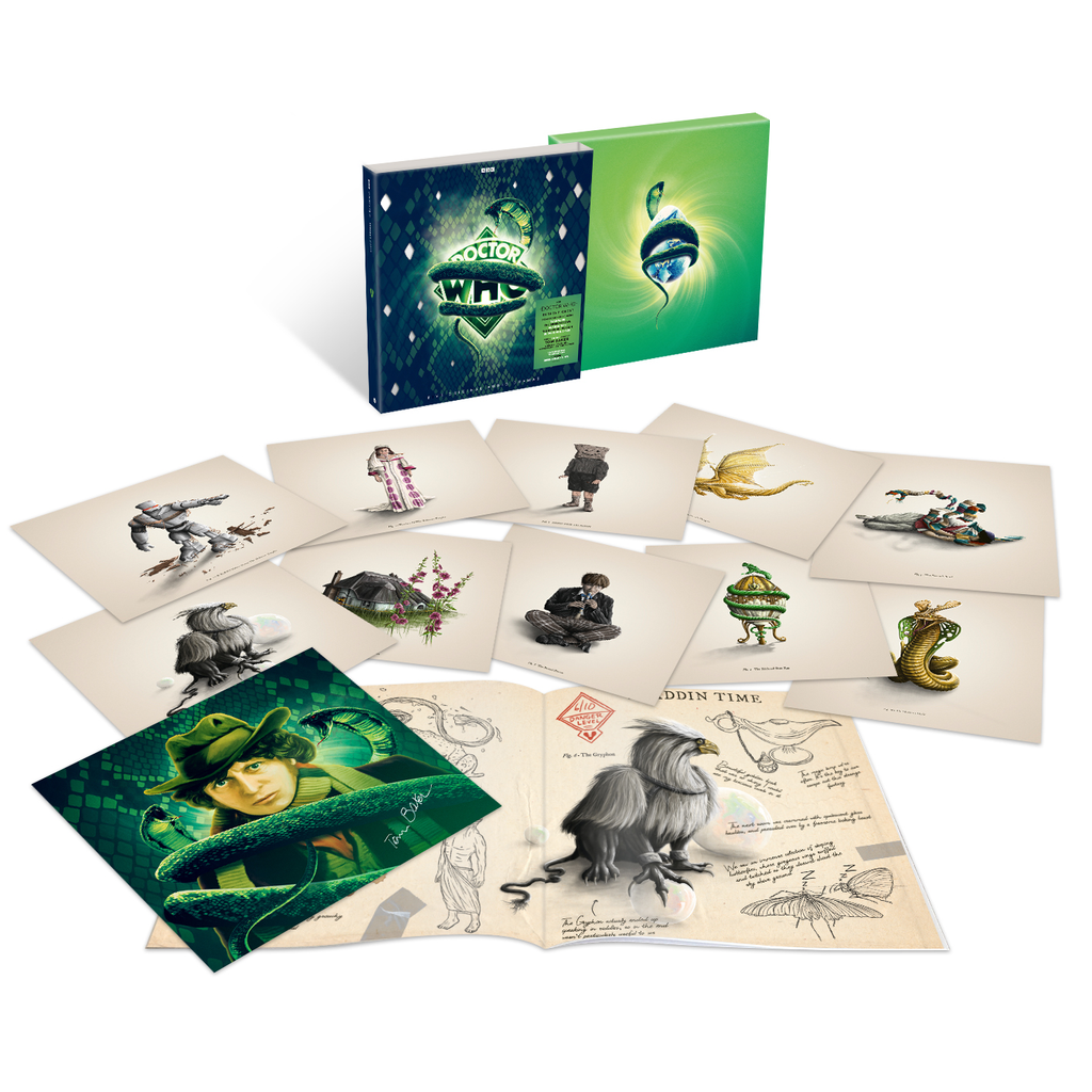 Doctor Who - Serpent Crest: Limited Green & Black Vinyl 10LP Box Set Tom Baker Signed Edition