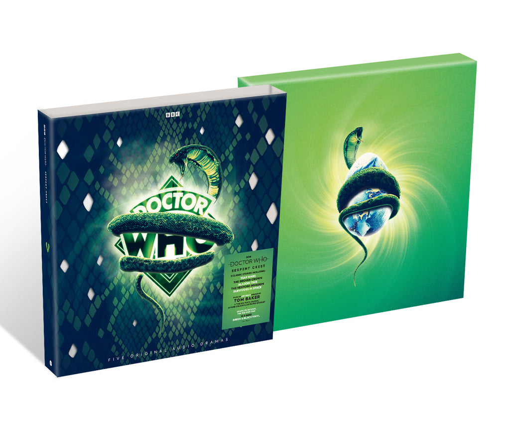 Doctor Who - Serpent Crest: Limited Green & Black Vinyl 10LP Box Set Tom Baker Signed Edition