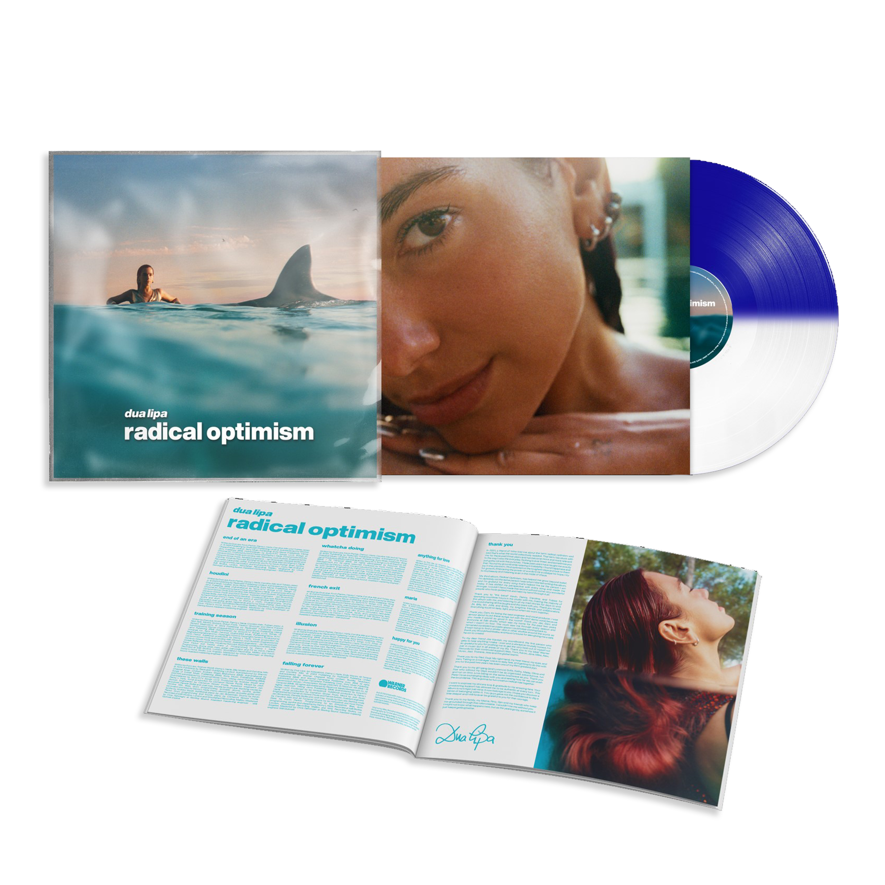 Radical Optimism: Deluxe Dark Blue / White Split Vinyl LP