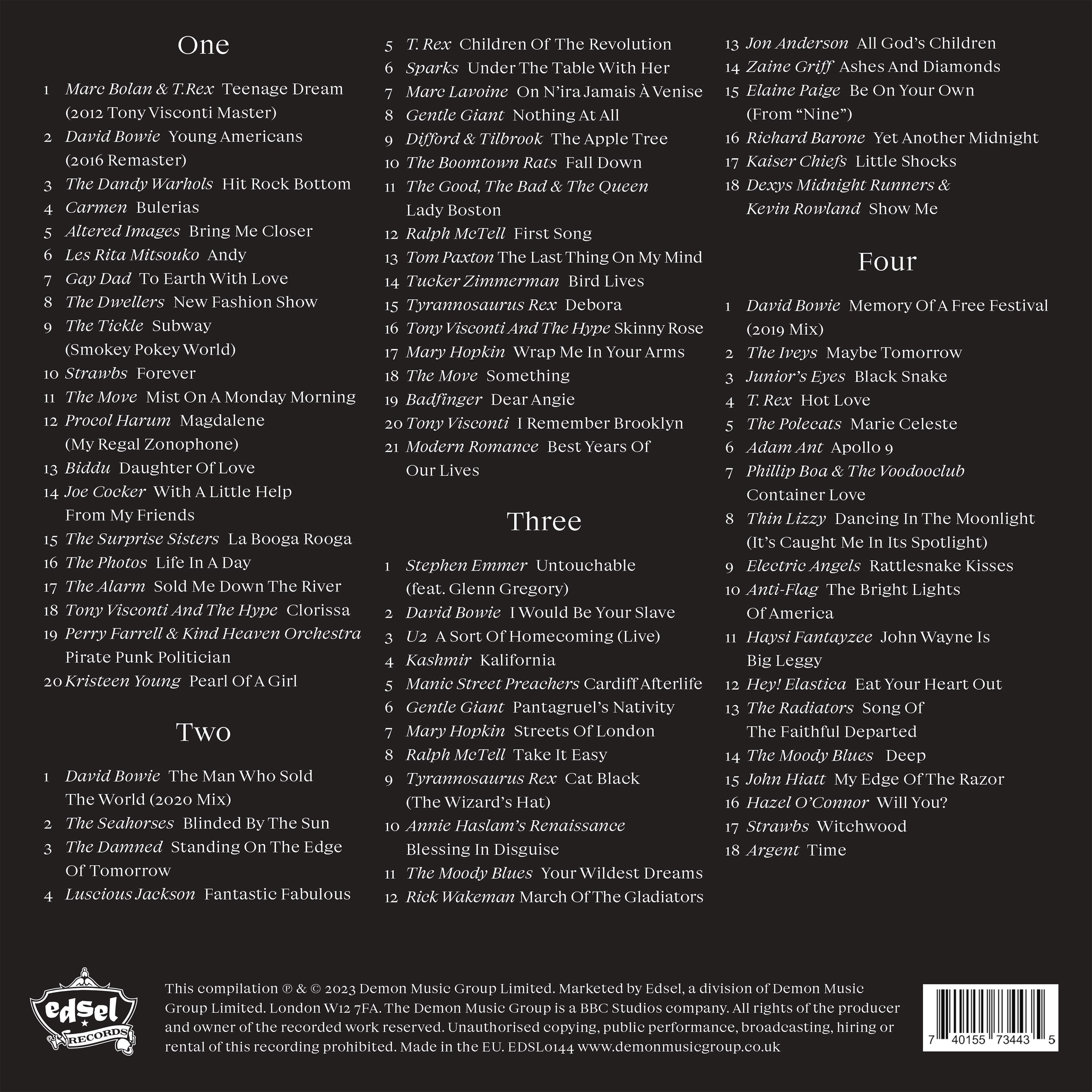 Produced By Tony Visconti: 4CD Box Set