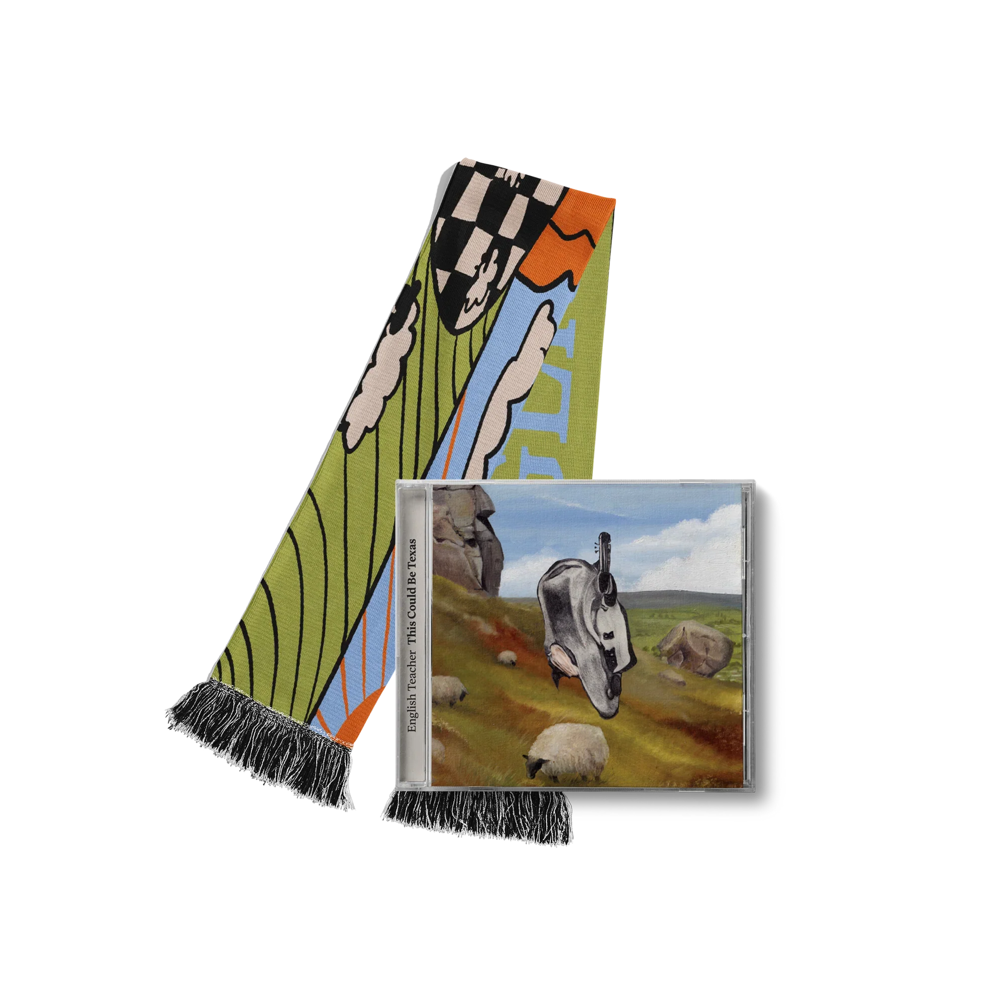 This Could Be Texas: CD, Scarf + Signed Art Card