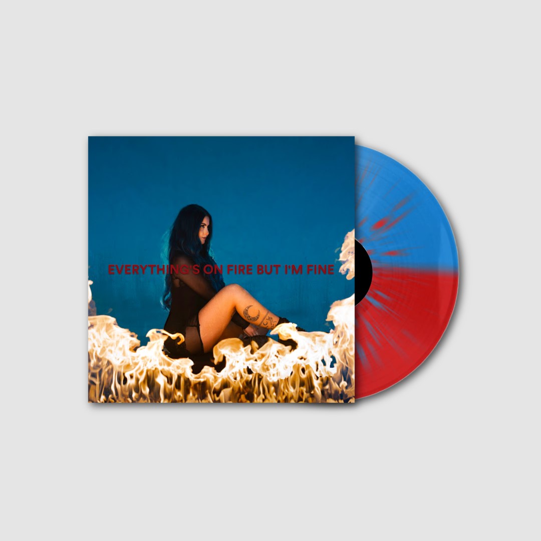 Everything's On Fire But I'm Fine: Limited Blue & Red Split Splatter Vinyl LP