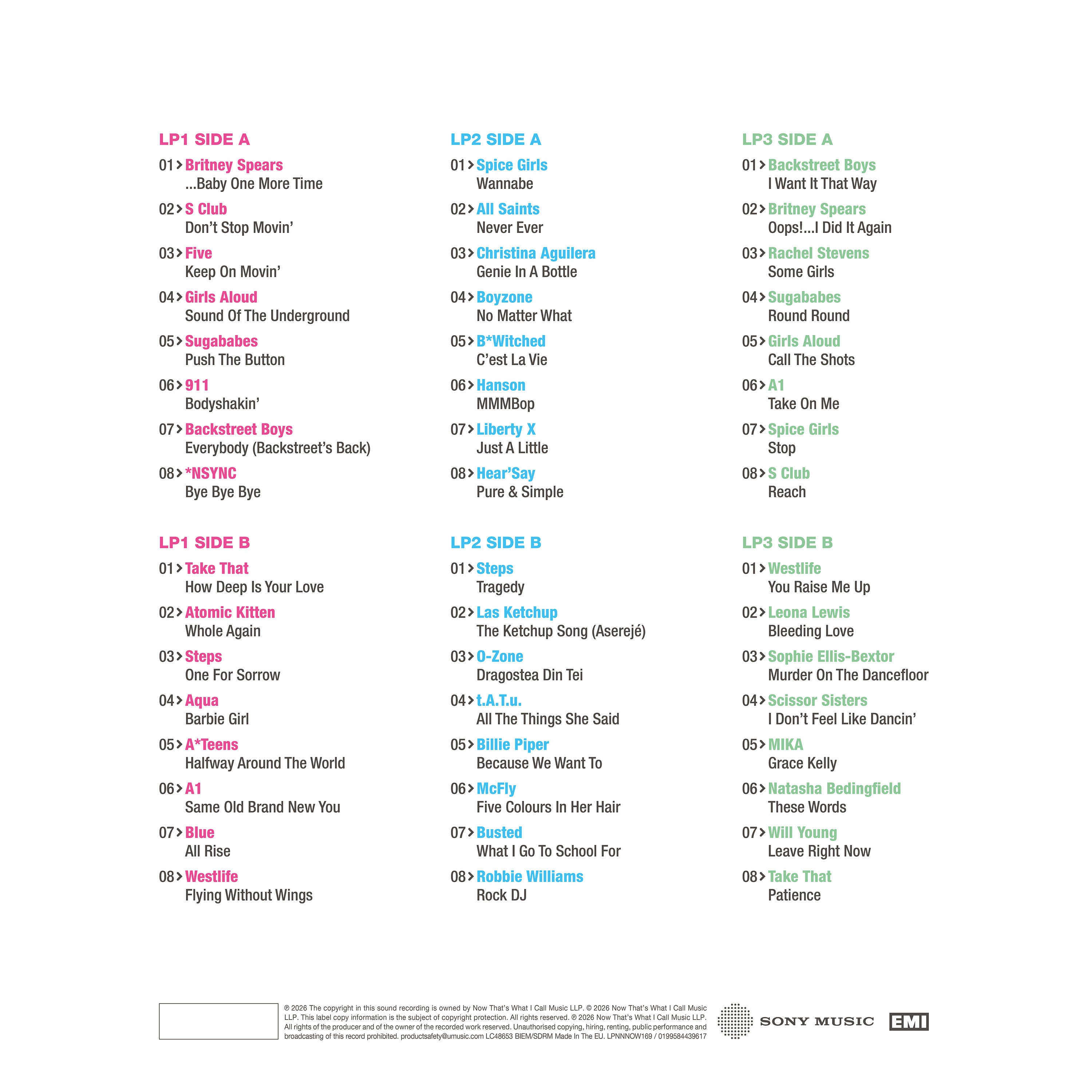 NOW That's What I Call An Era - ONE MORE TIME: 1996-2007 (3LP)