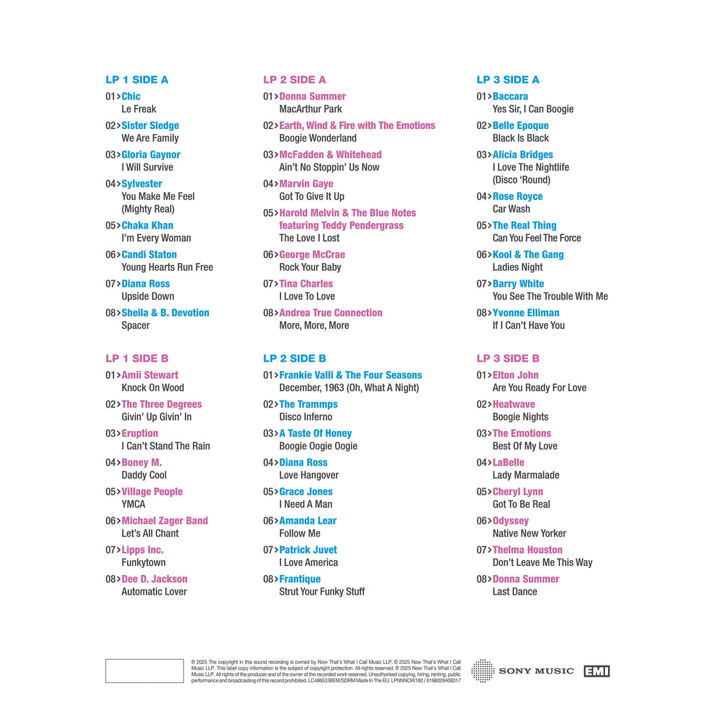 NOW That's What I Call An Era - Disco: 1973-1980 (3LP)
