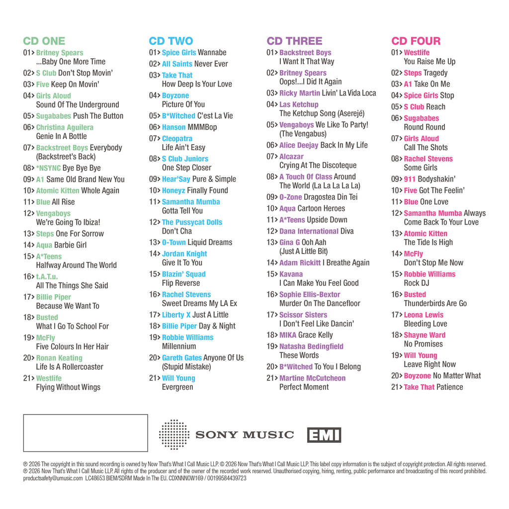 NOW That's What I Call An Era - ONE MORE TIME: 1996-2007 (Special Edition 4CD)