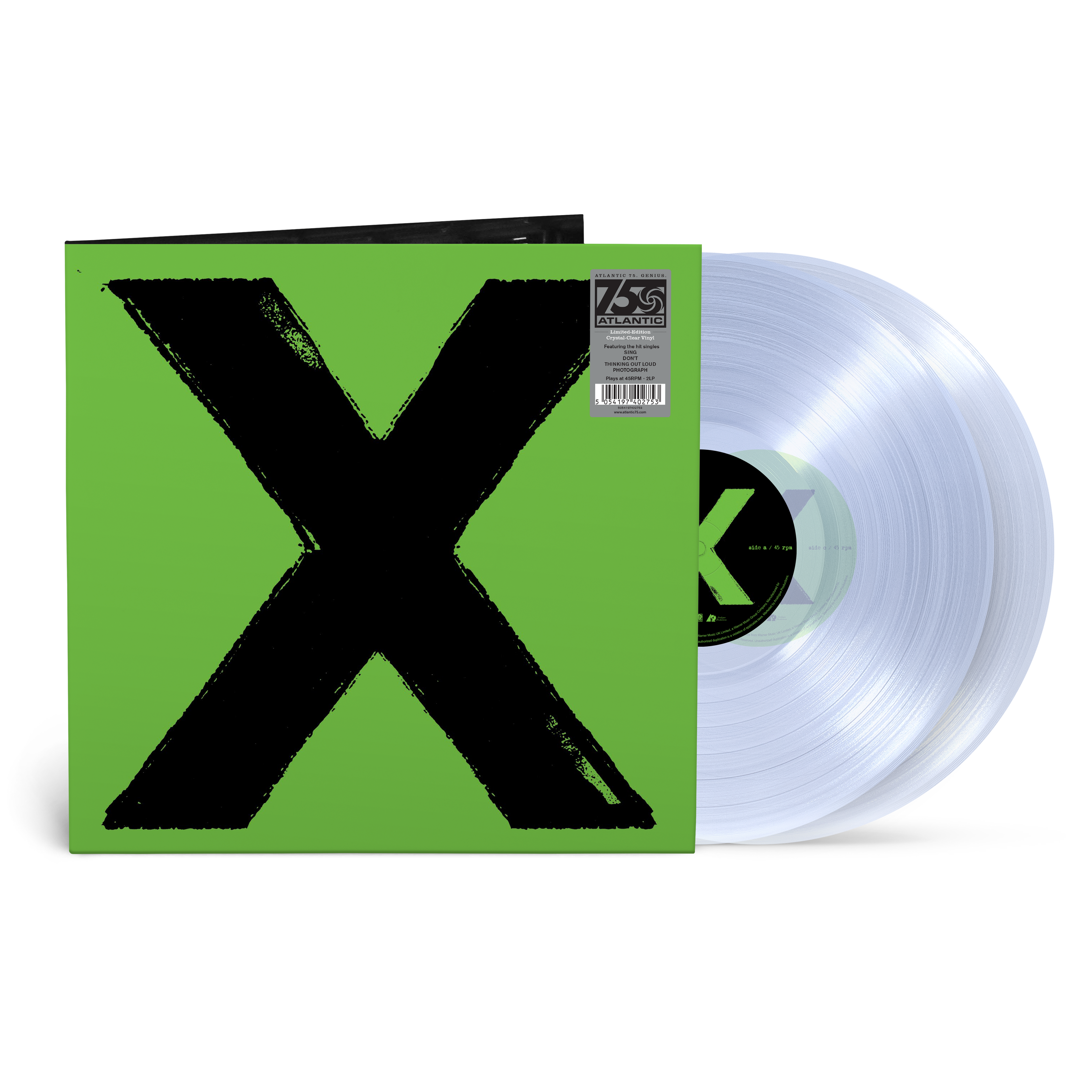 X (Atlantic Records 75th Anniversary Edition): Crystal Clear Vinyl 2LP