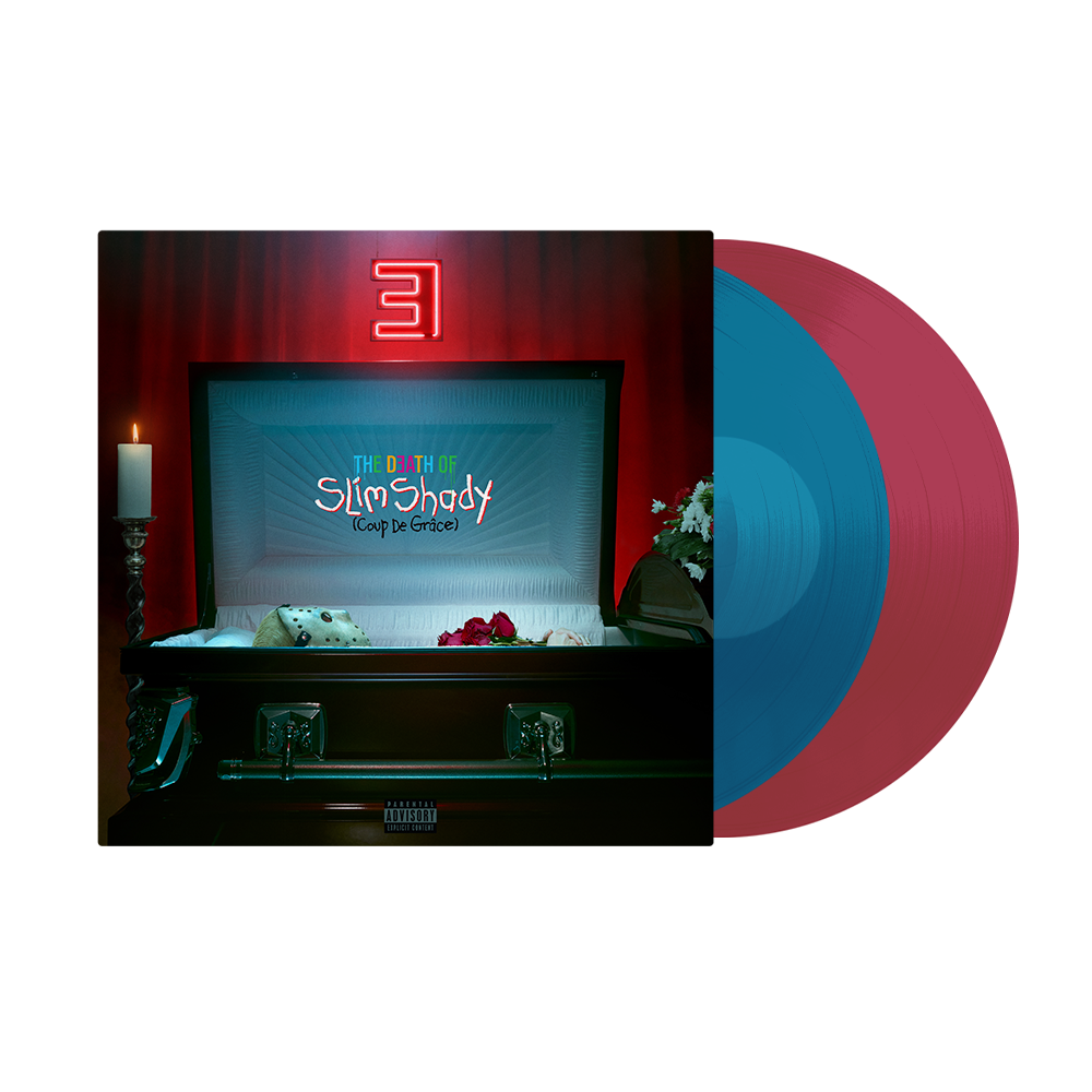 The Death of Slim Shady (Coup De Grâce): Limited Sea Blue & Ruby Red Transparent Vinyl 2LP