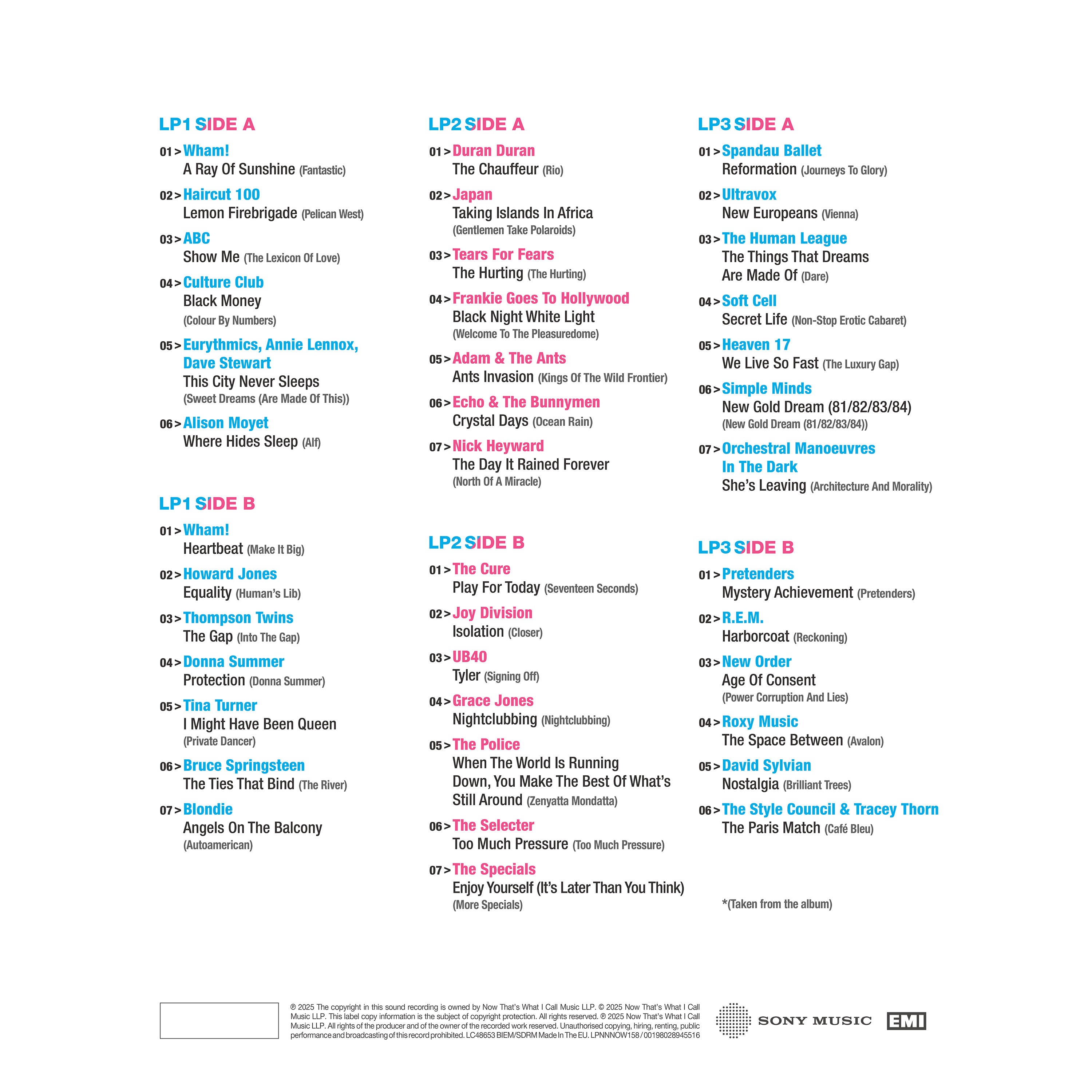 NOW That's What I Call An Era: The Albums - 1980-1984 (3LP)