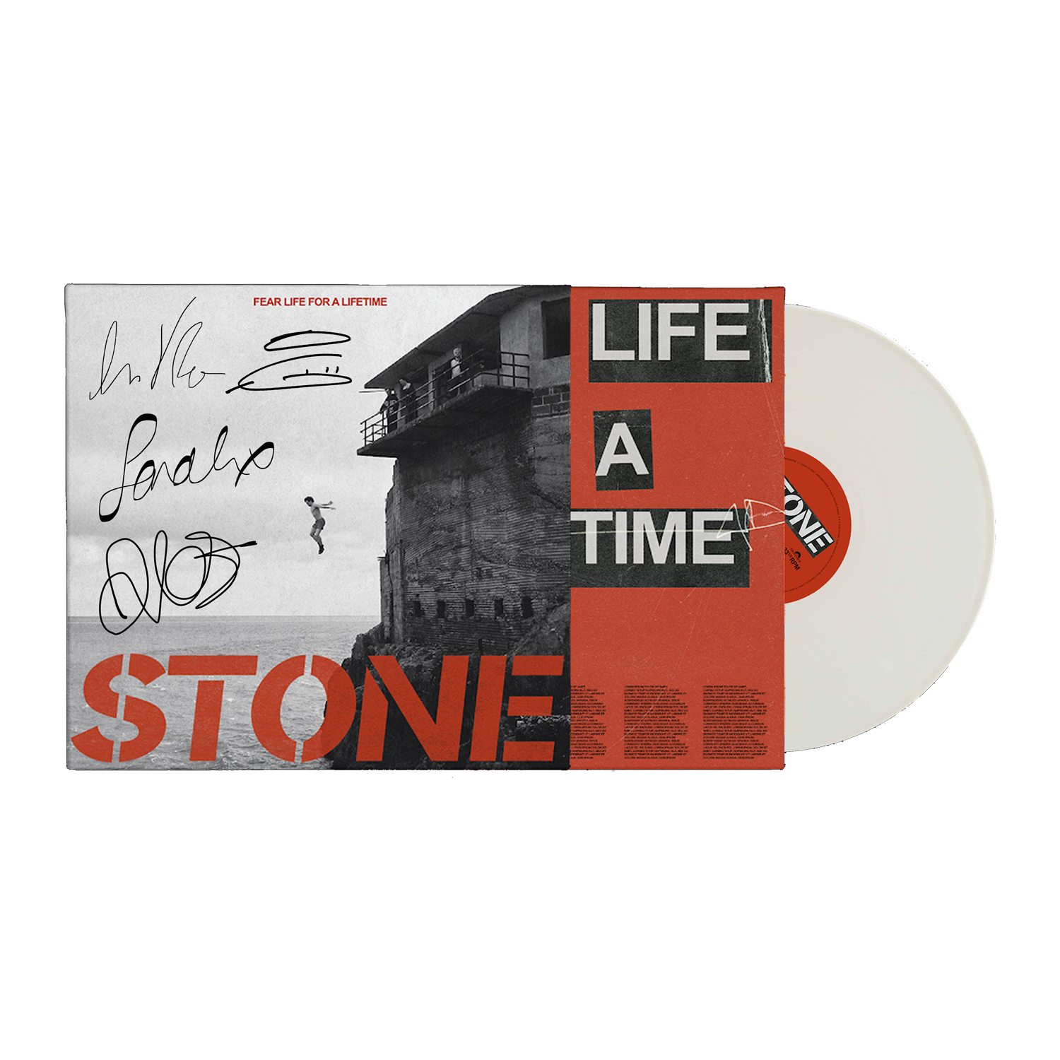 Fear Life For A Lifetime Signed White Vinyl
