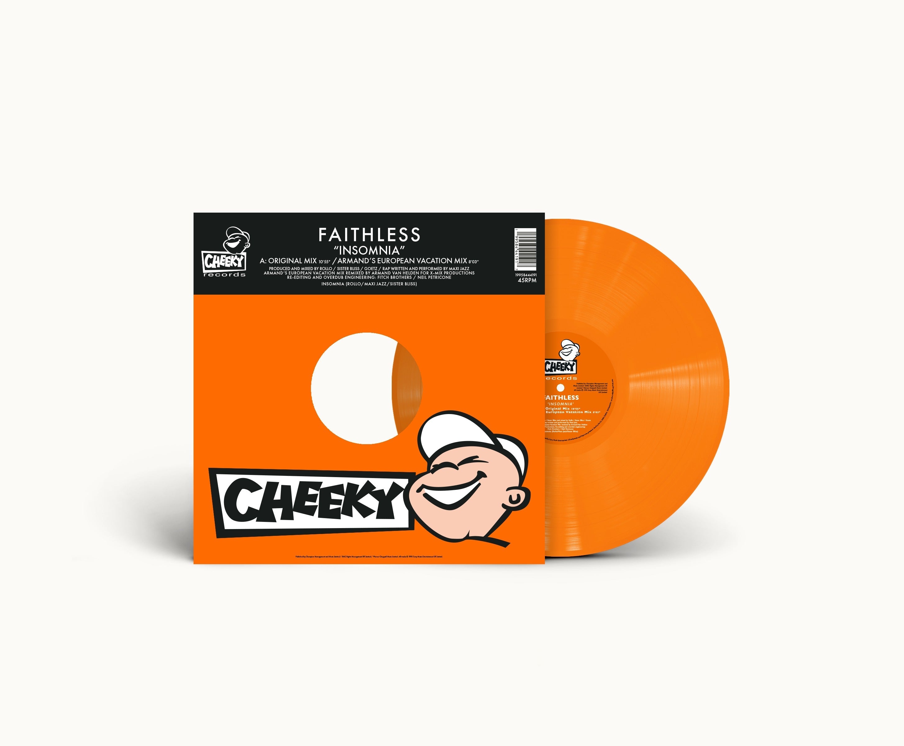 Insomnia (30th Anniversary): Orange Vinyl 12"