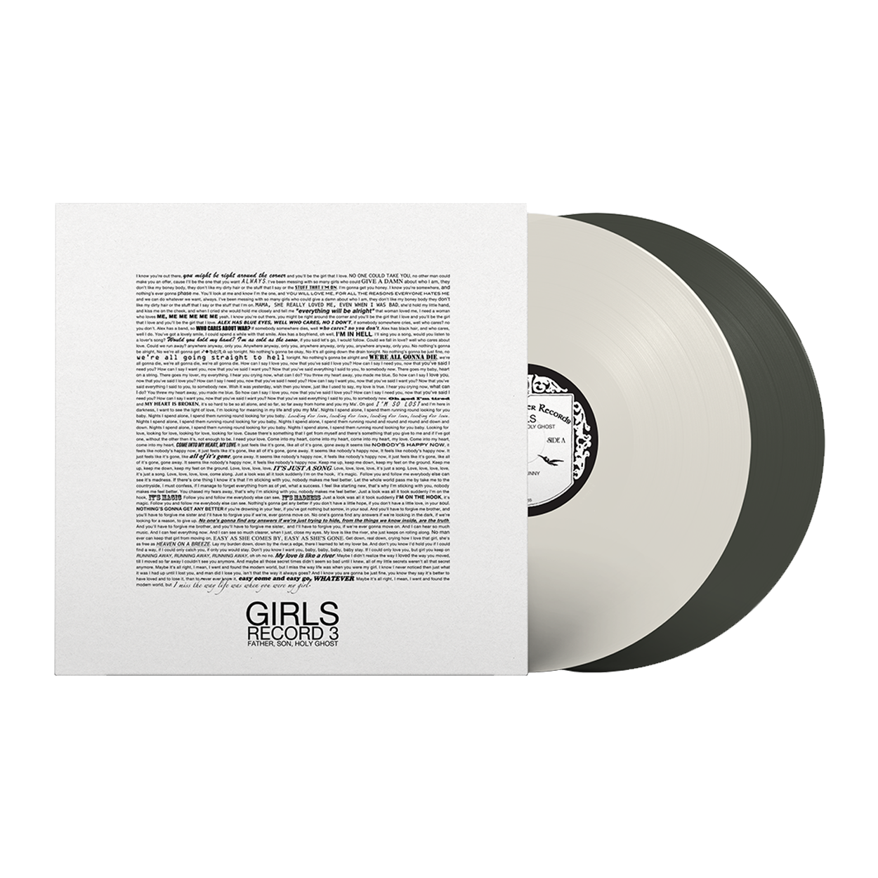 Father, Son, Holy Ghost: Limited Milky Clear / Black Ice Vinyl 2LP