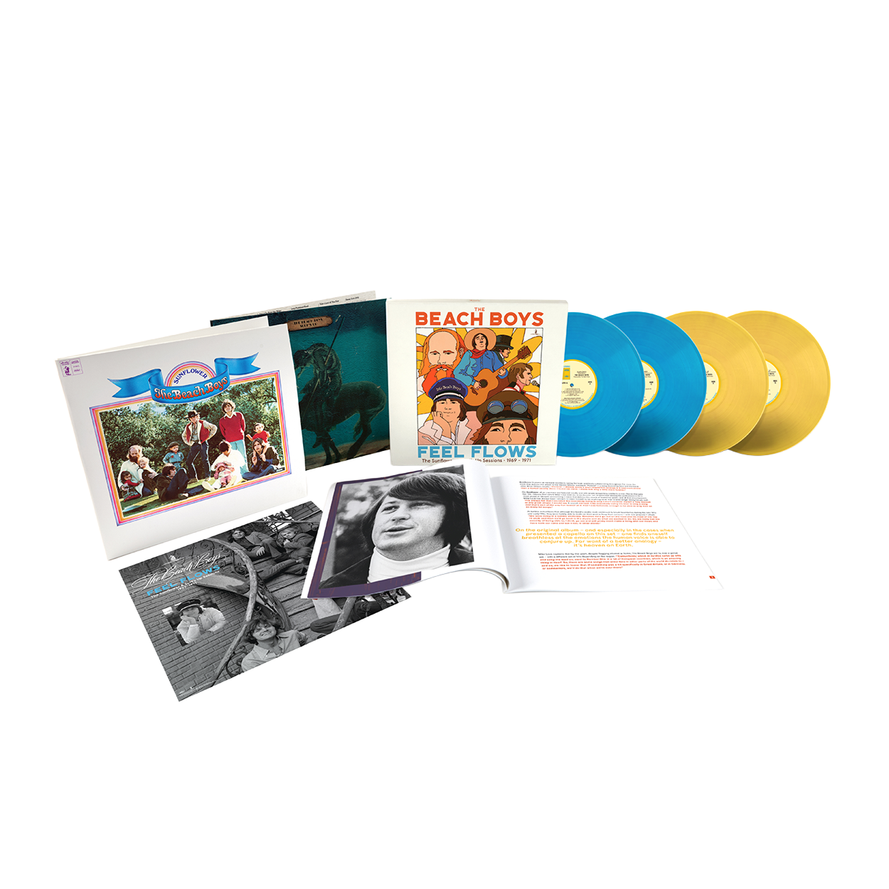 Feel Flows - The Sunflower & Surf’s Up Sessions 1969-1971: Exclusive Translucent Blue + Yellow Vinyl Box Set 4LP