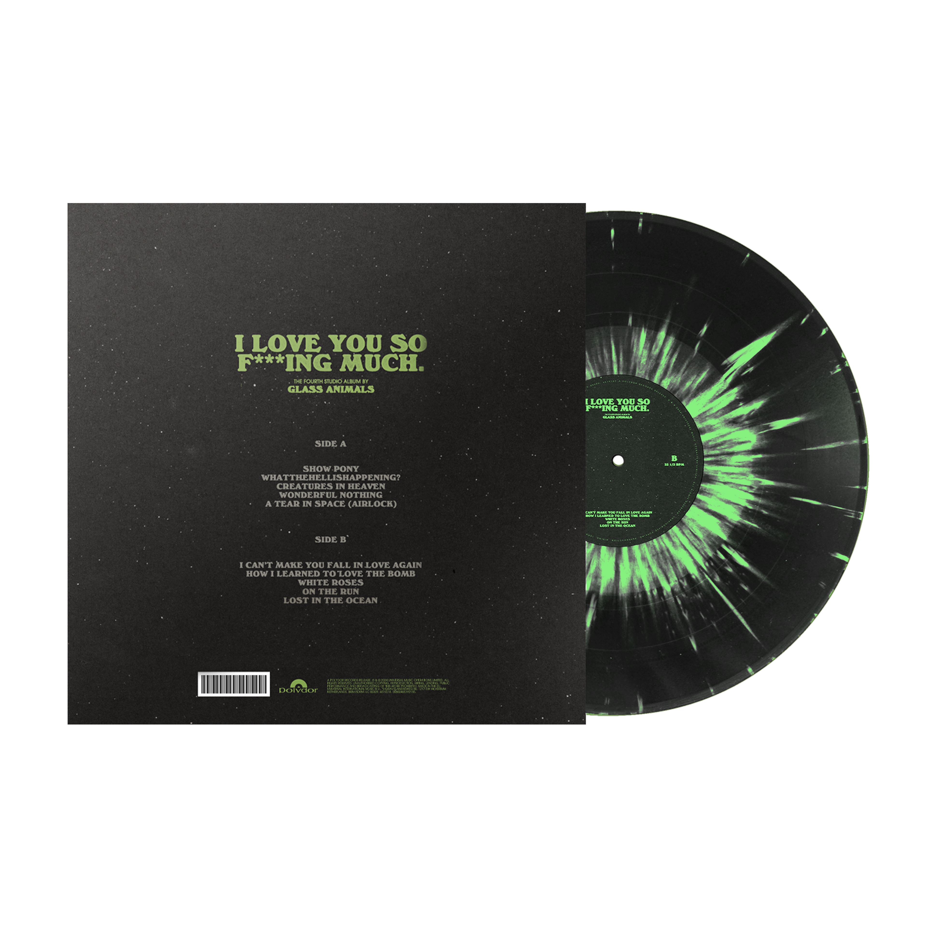 I Love You So F***ing Much: Spotify Fans First Black and Green Splatter Vinyl