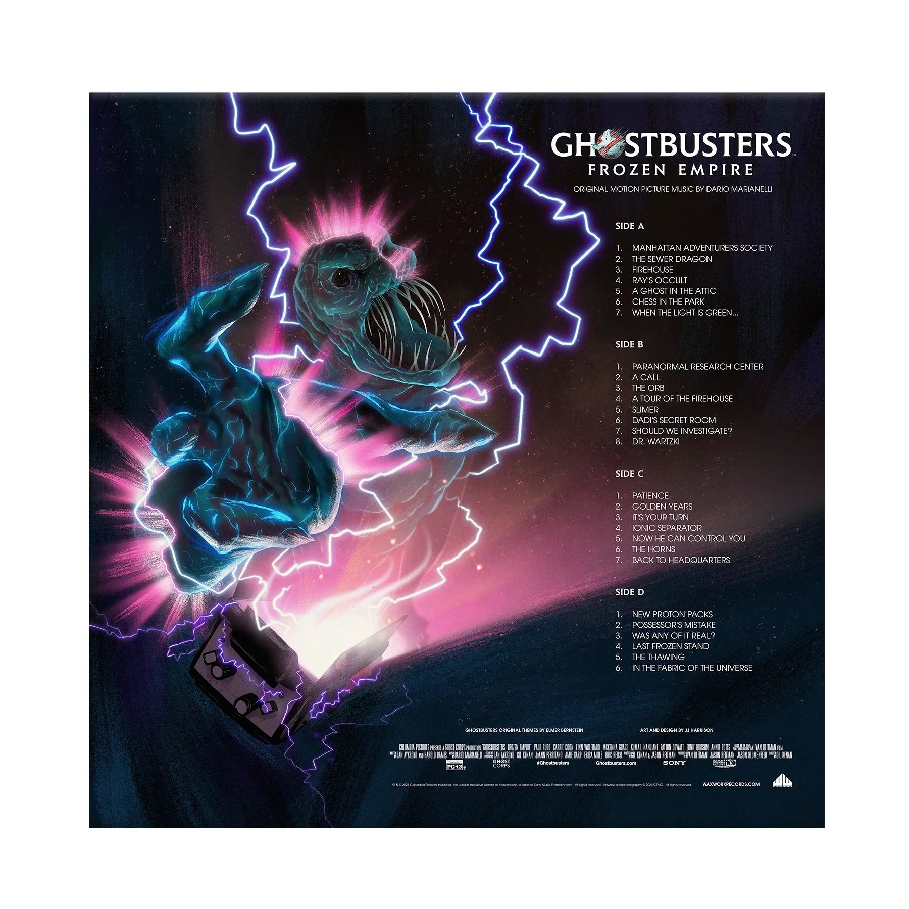 Ghostbusters - Frozen Empire (OST): Limited 'Haunted Ecto-1' Splatter Vinyl 2LP
