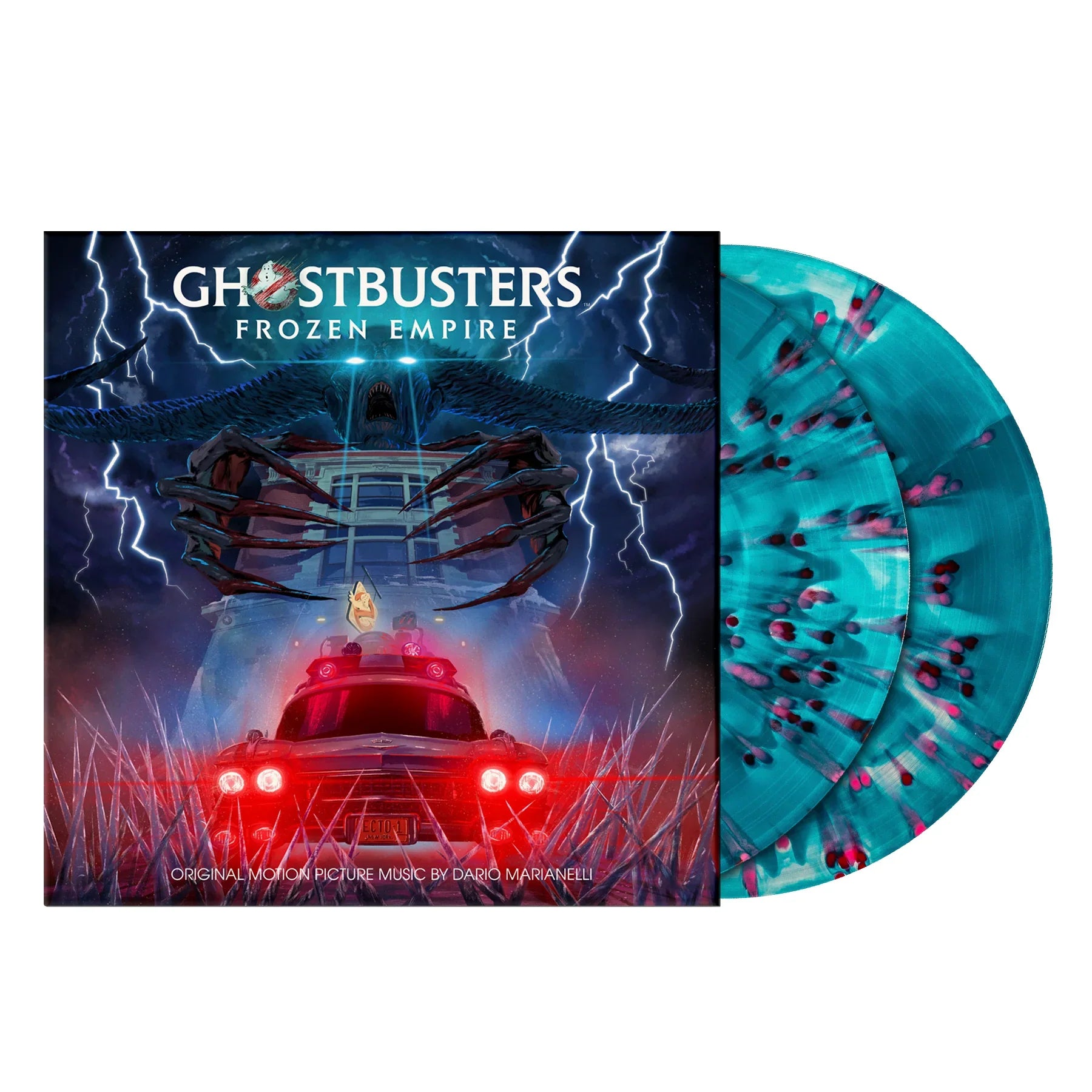 Ghostbusters - Frozen Empire (OST): Limited 'Haunted Ecto-1' Splatter Vinyl 2LP