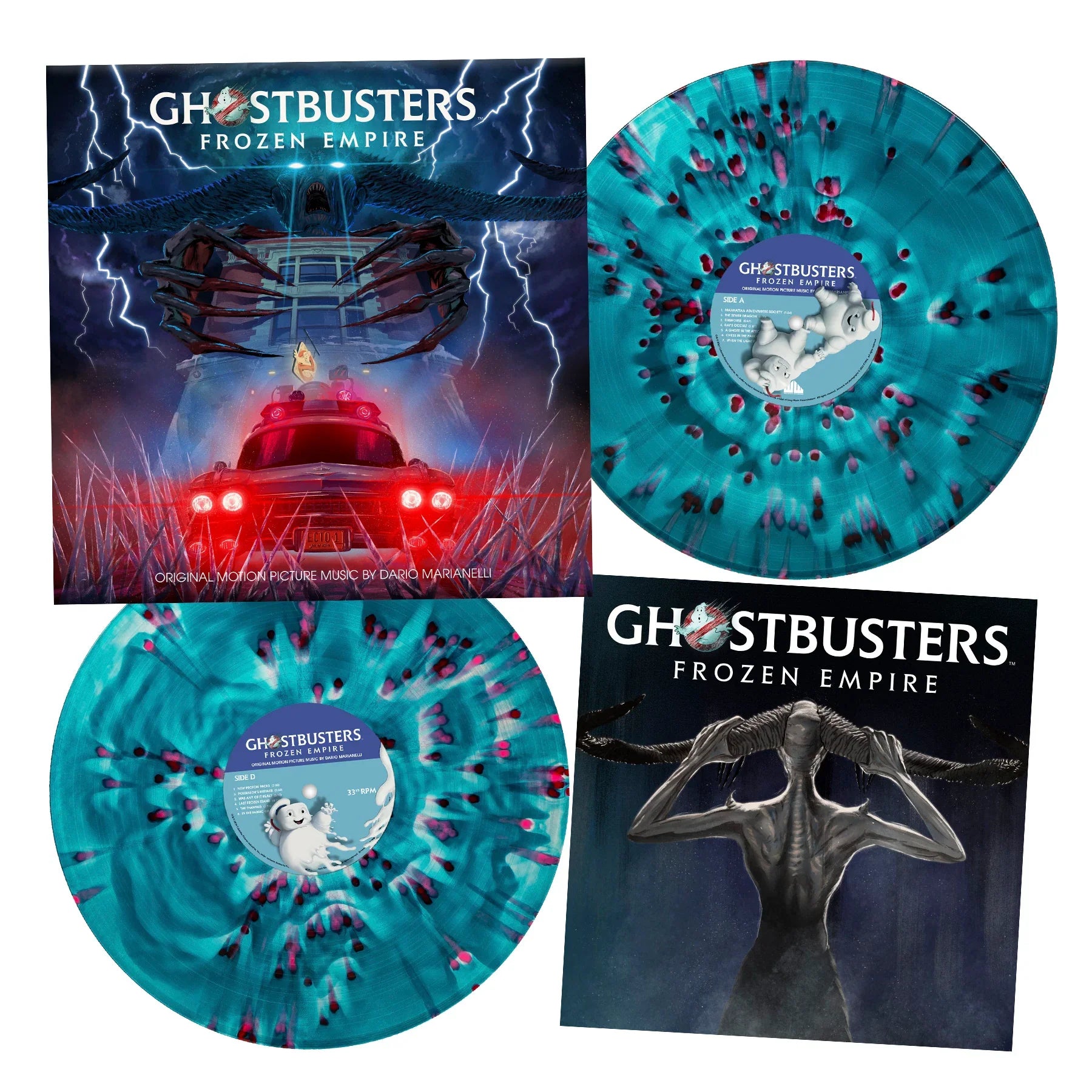 Ghostbusters - Frozen Empire (OST): Limited 'Haunted Ecto-1' Splatter Vinyl 2LP