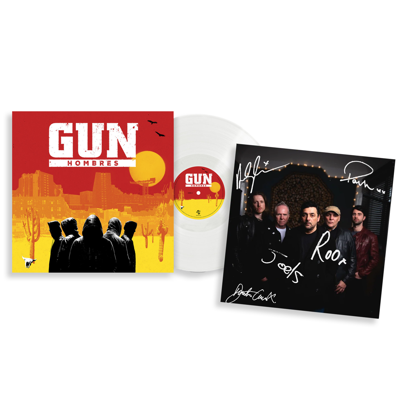 Hombres: White Vinyl LP + Exclusive Signed Print