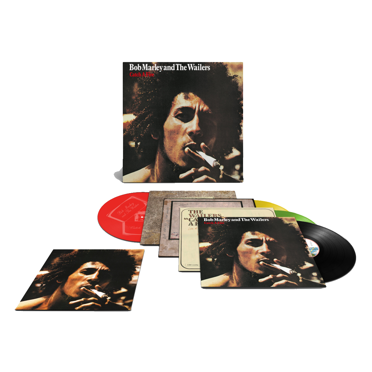 Catch A Fire (50th Anniversary): Exclusive Colour Vinyl 3LP/12", Tie Dye T-Shirt + Stir It Up Crewneck