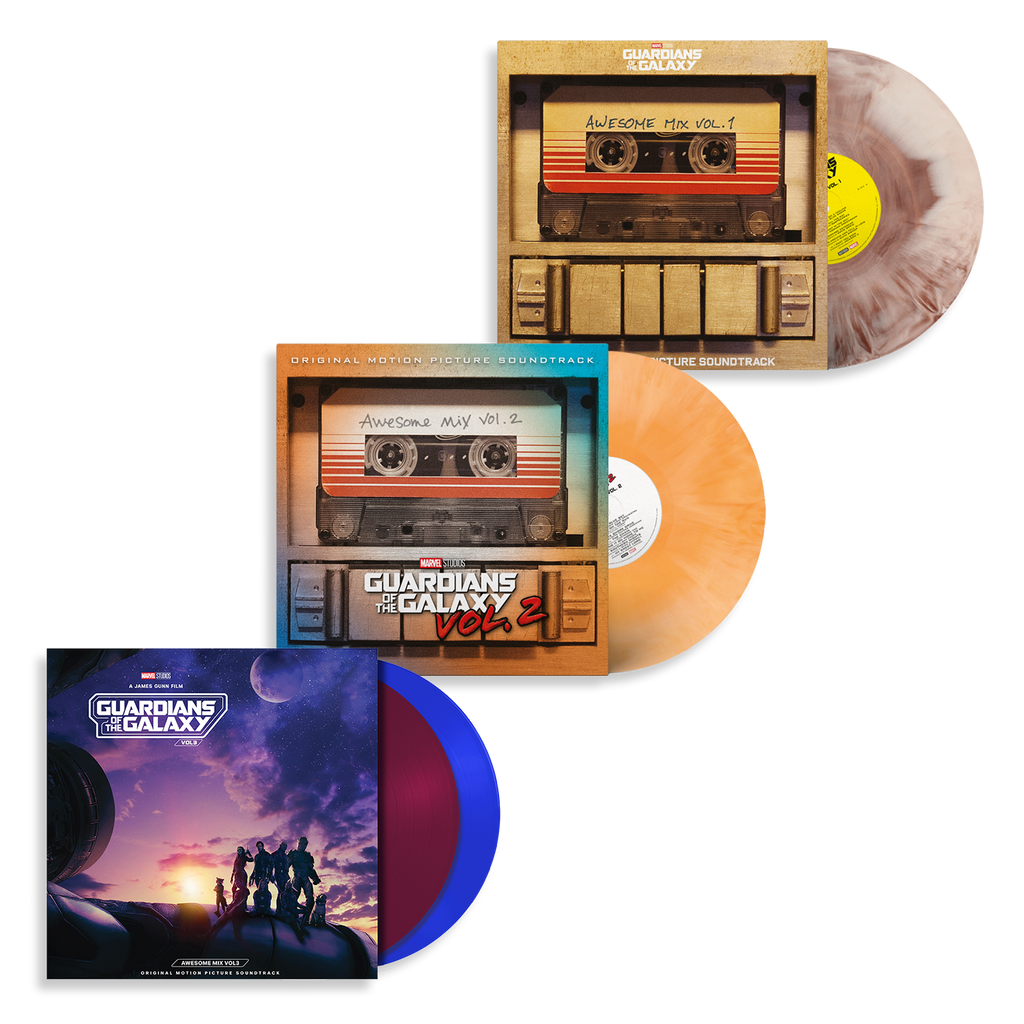 Guardians Of The Galaxy - Awesome Mix Vol. 1+2+3: Limited Colour Vinyl Set