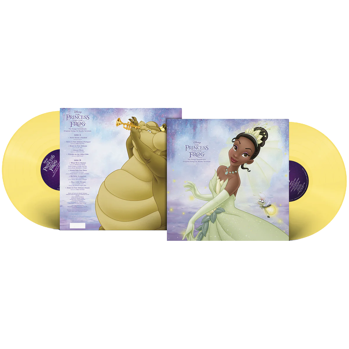 The Princess and The Frog - The Songs Soundtrack: Limited Zesty Yellow Colour Vinyl LP