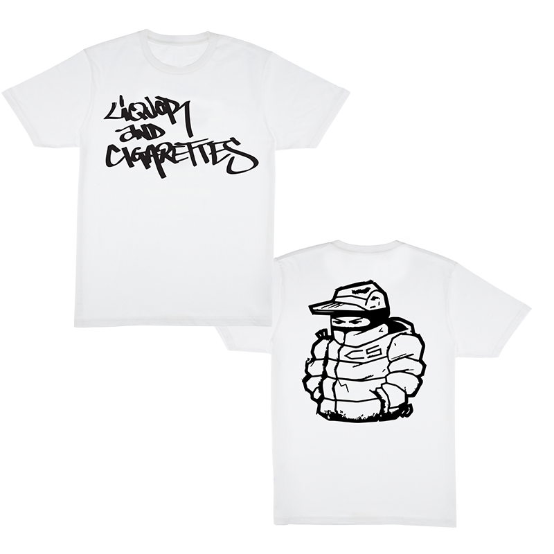 2 Ruff, Vol. 1: USB, Hip Flask, Lighter + Liquor and Cigarettes T-Shirt