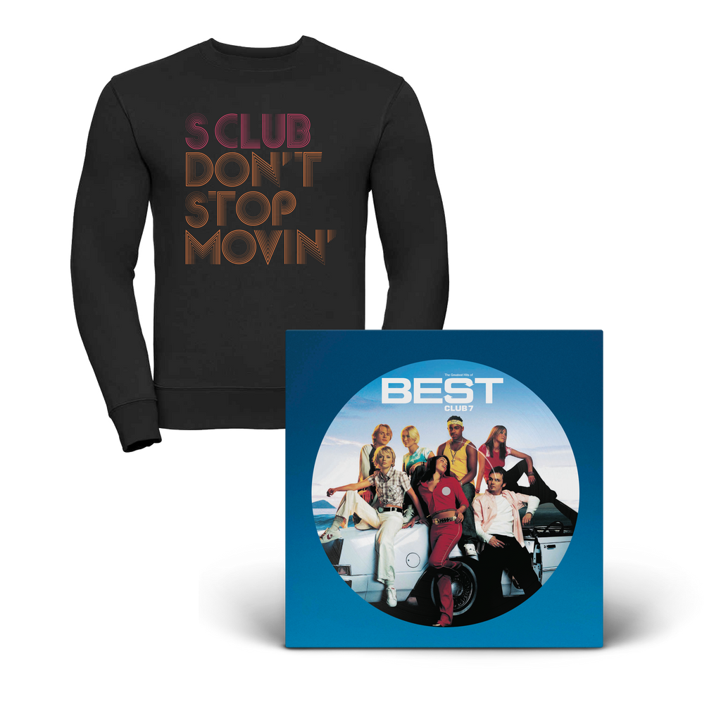 Best - The Greatest Hits Of S Club 7: Picture Disc Vinyl LP + Don't Stop Movin' Sweatshirt