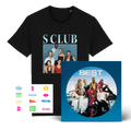 Best - The Greatest Hits Of S Club 7: Vinyl LP, Homage T-Shirt + Sticker Sheet