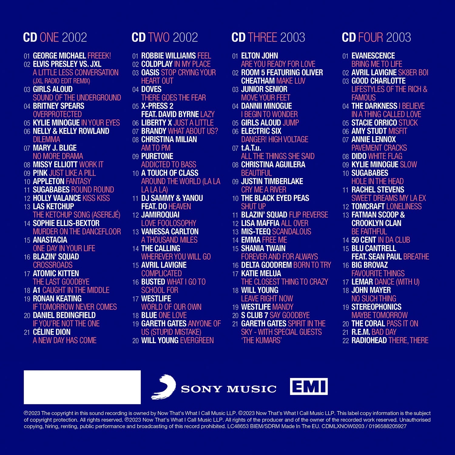 NOW - Millennium 2002 – 2003 (Special Edition 4CD)
