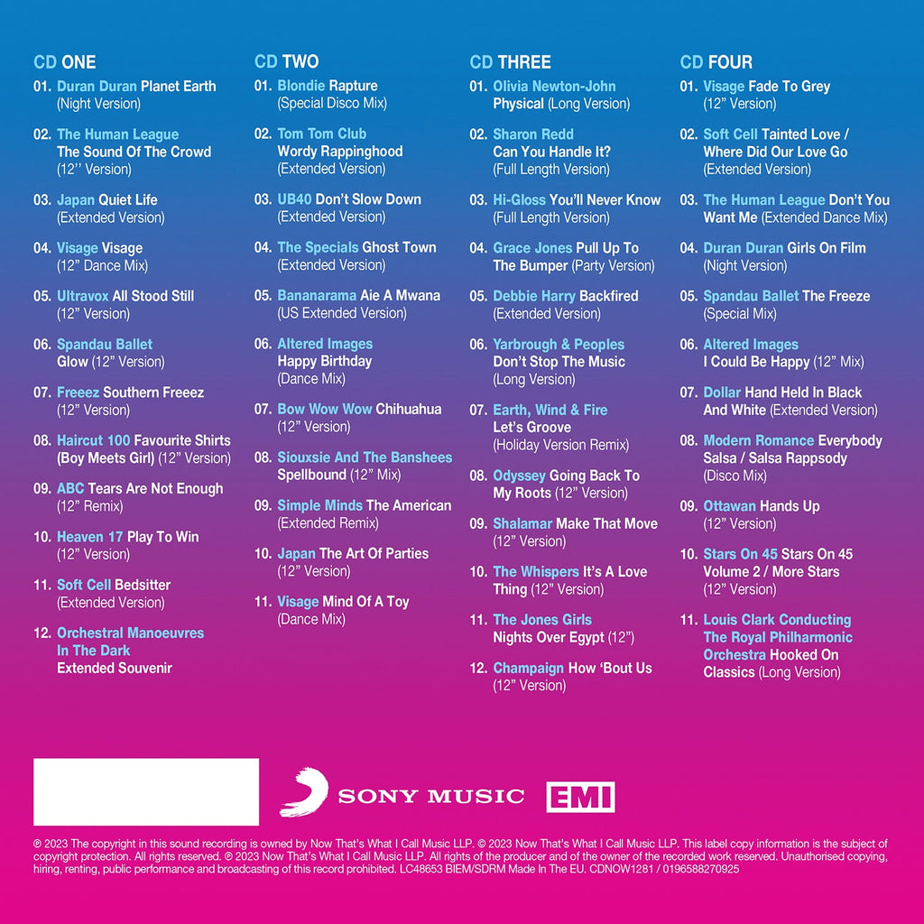NOW 12” 80s: 1981 (4CD)
