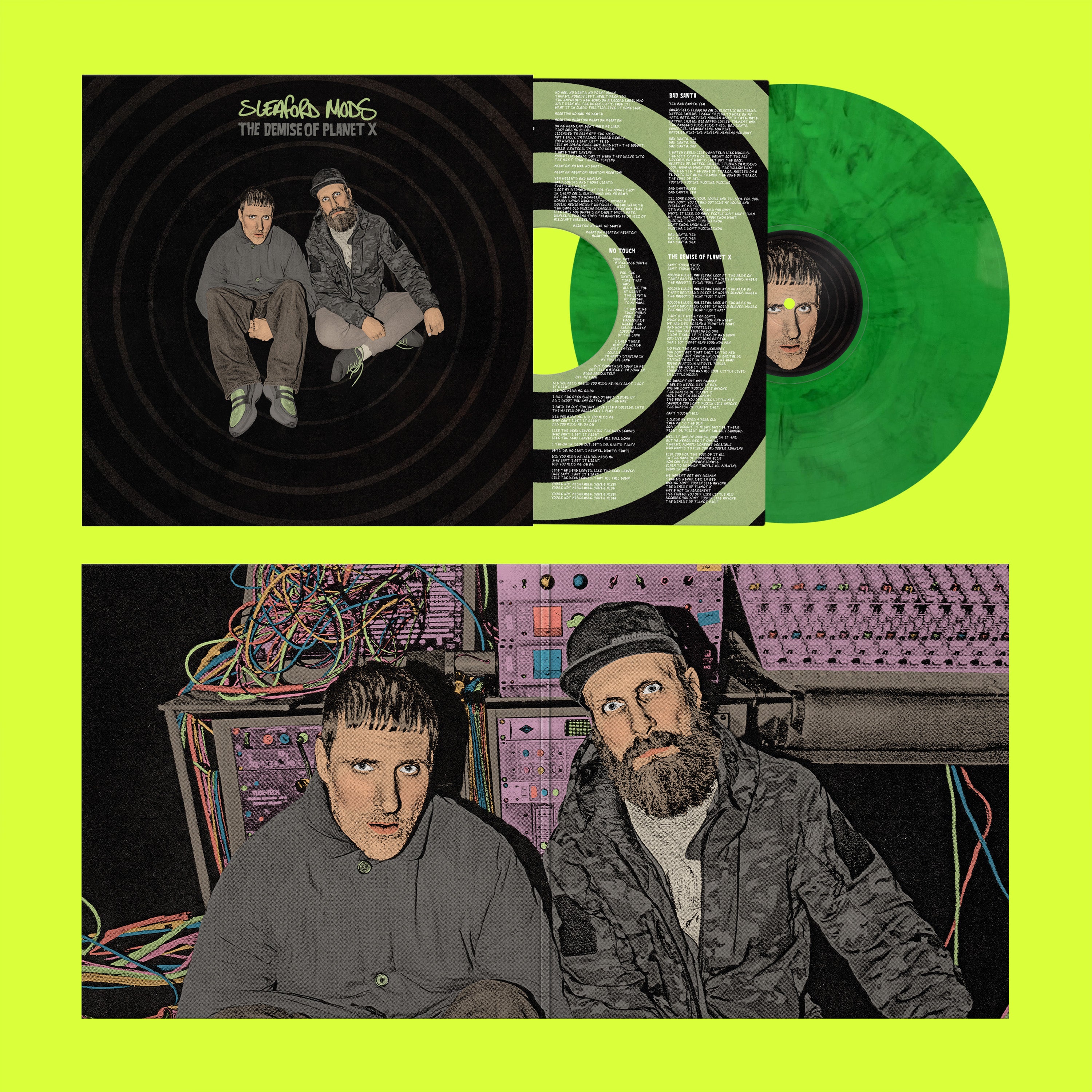 The Demise Of Planet X: Neon Green Marble Vinyl LP