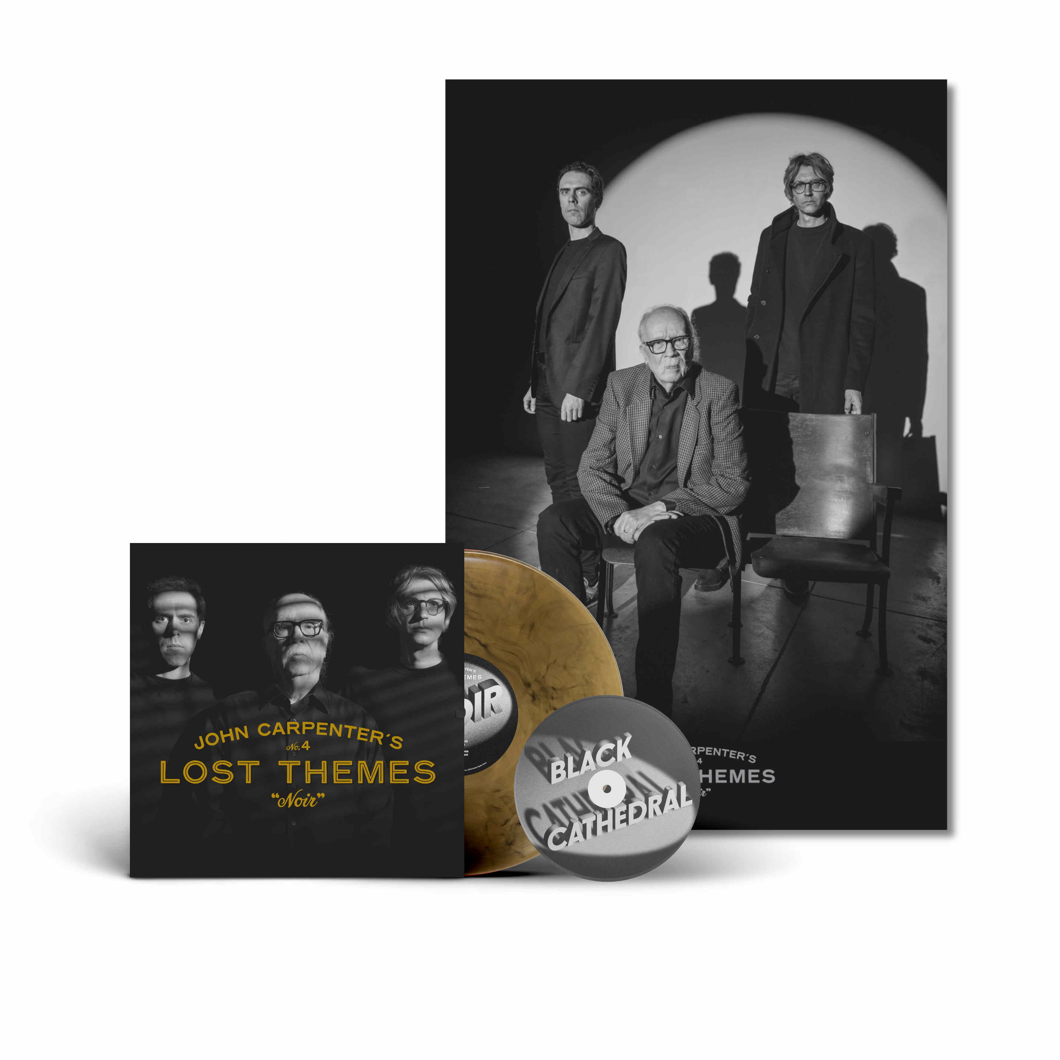 Lost Themes IV - Noir: Limited Tan & Black Marble VInyl LP w/ Bonus Clear 7"