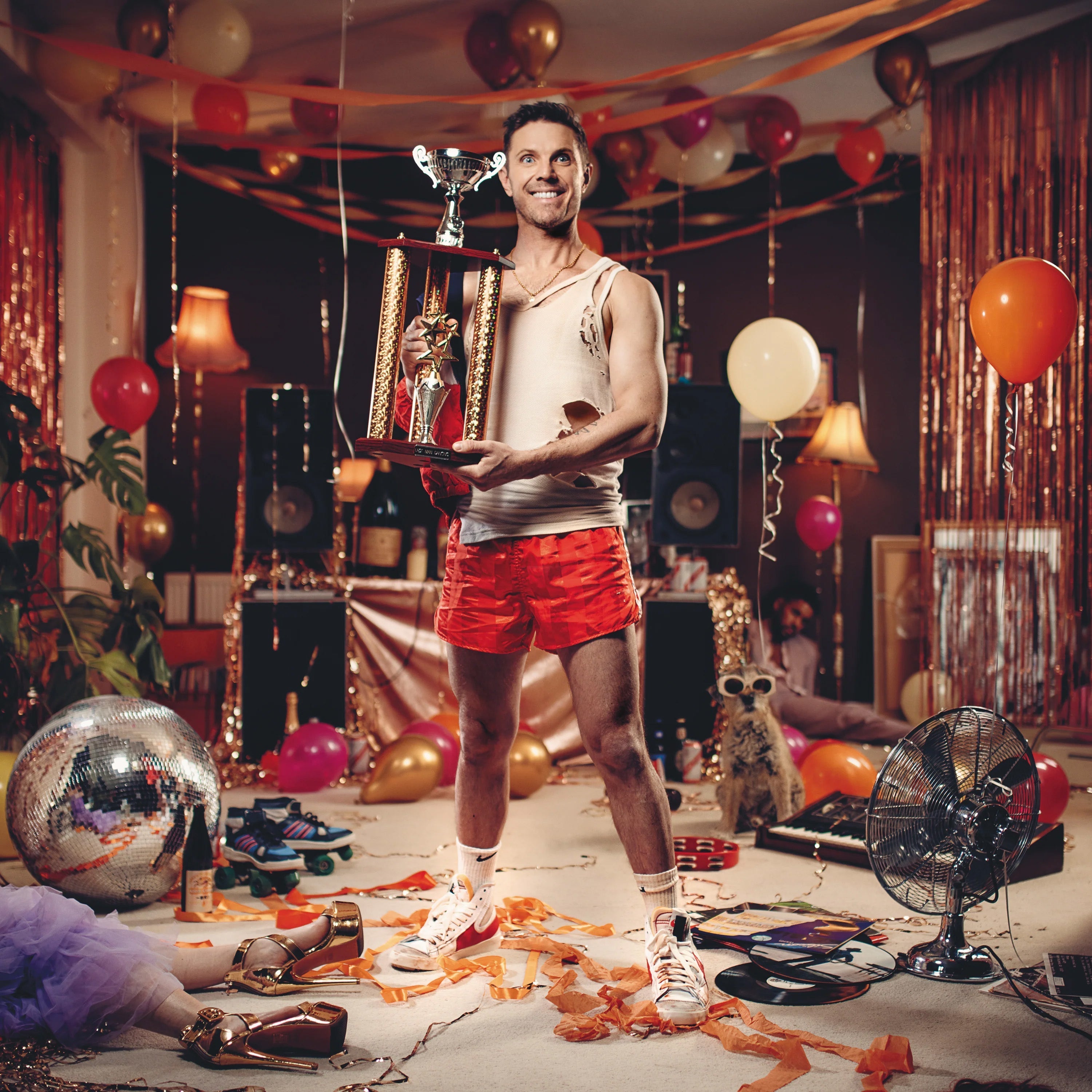 Last Man Dancing: Limited Deluxe Edition Orange Marble Vinyl LP + Signed Postcard